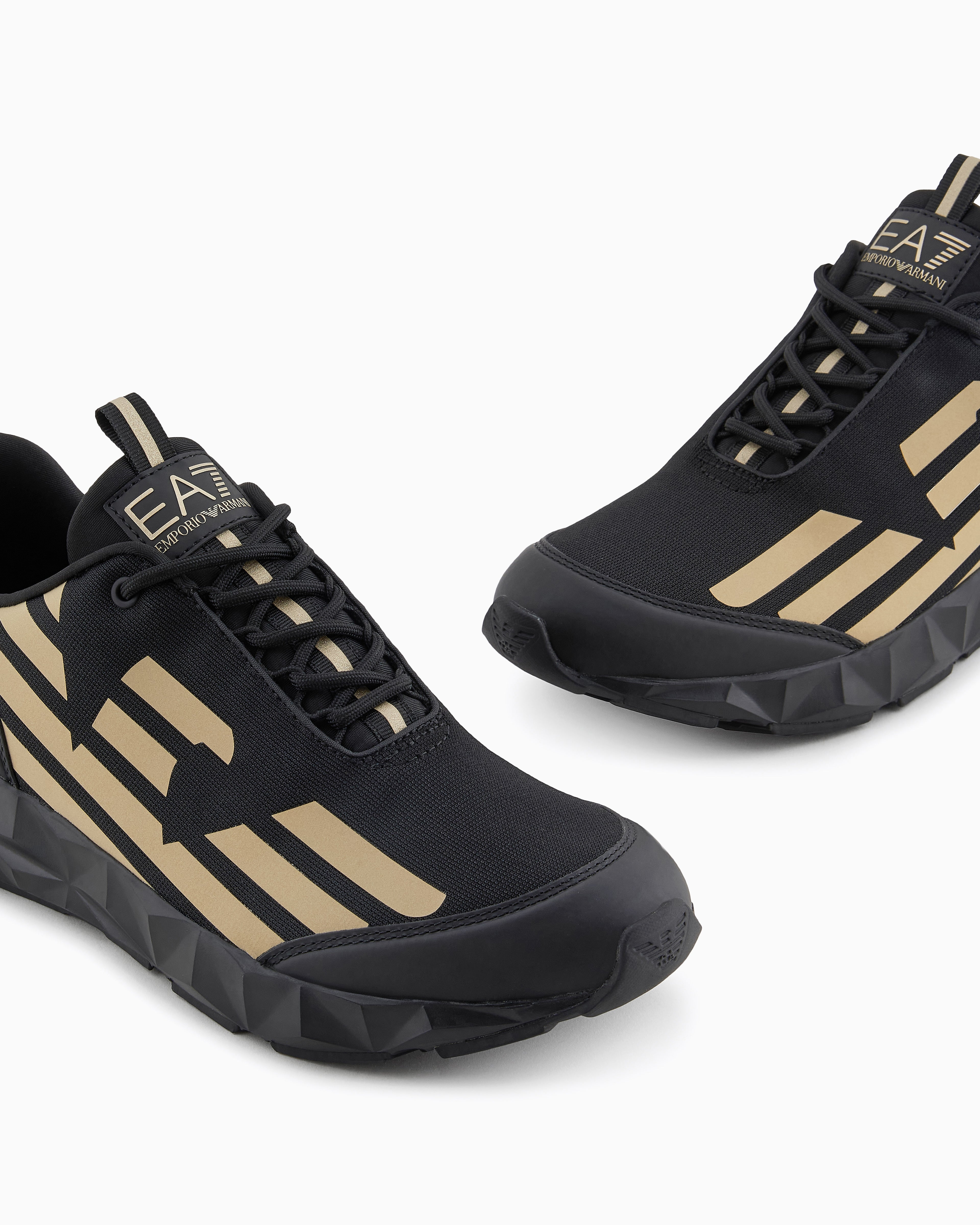 Ea7 Running Sneaker With Ultralight Sole Ultimate C2 Kombat New Black