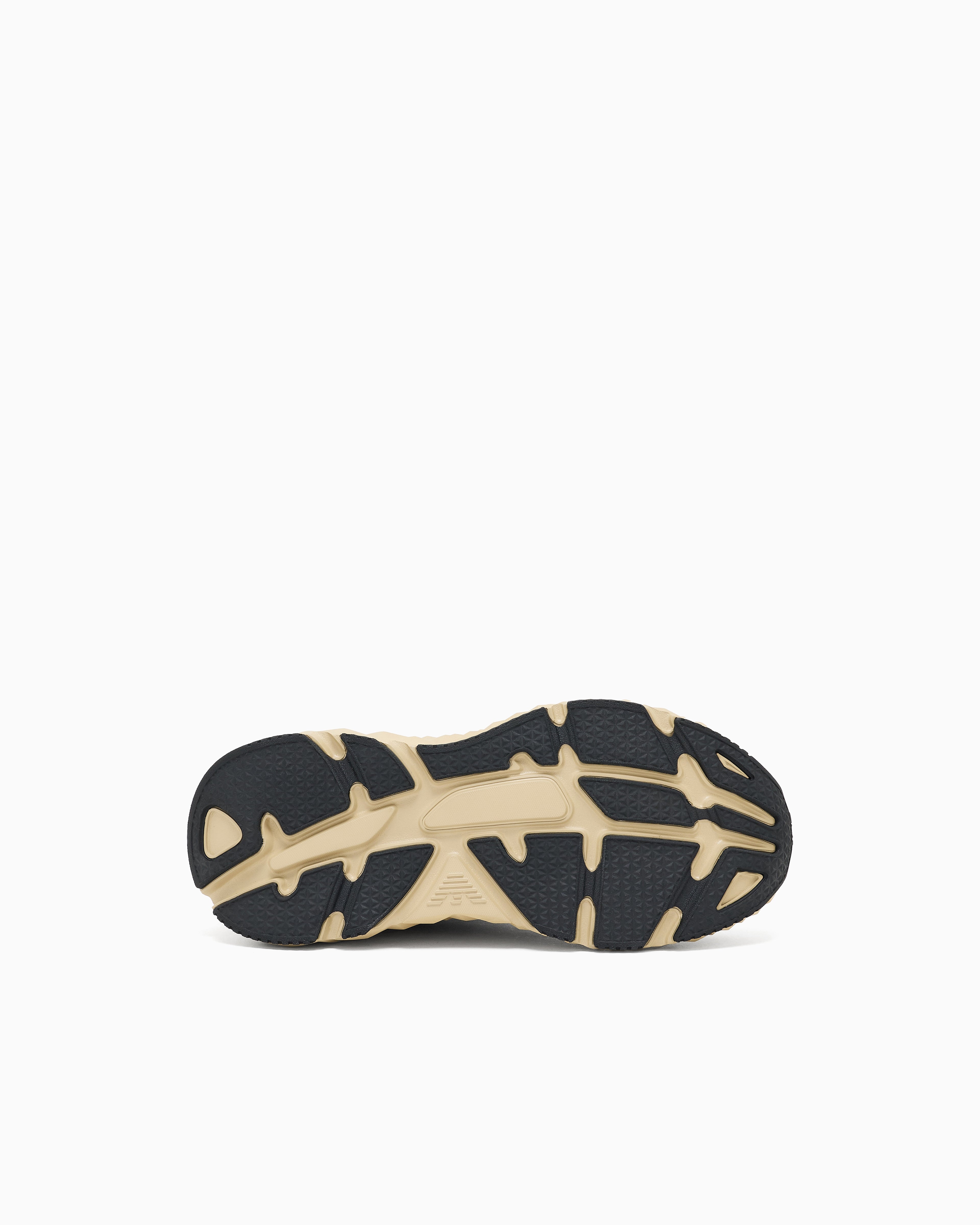 Ea7 Ultimate Tech Sneaker In Mesh With Thick Sole Kobra Tech Gold
