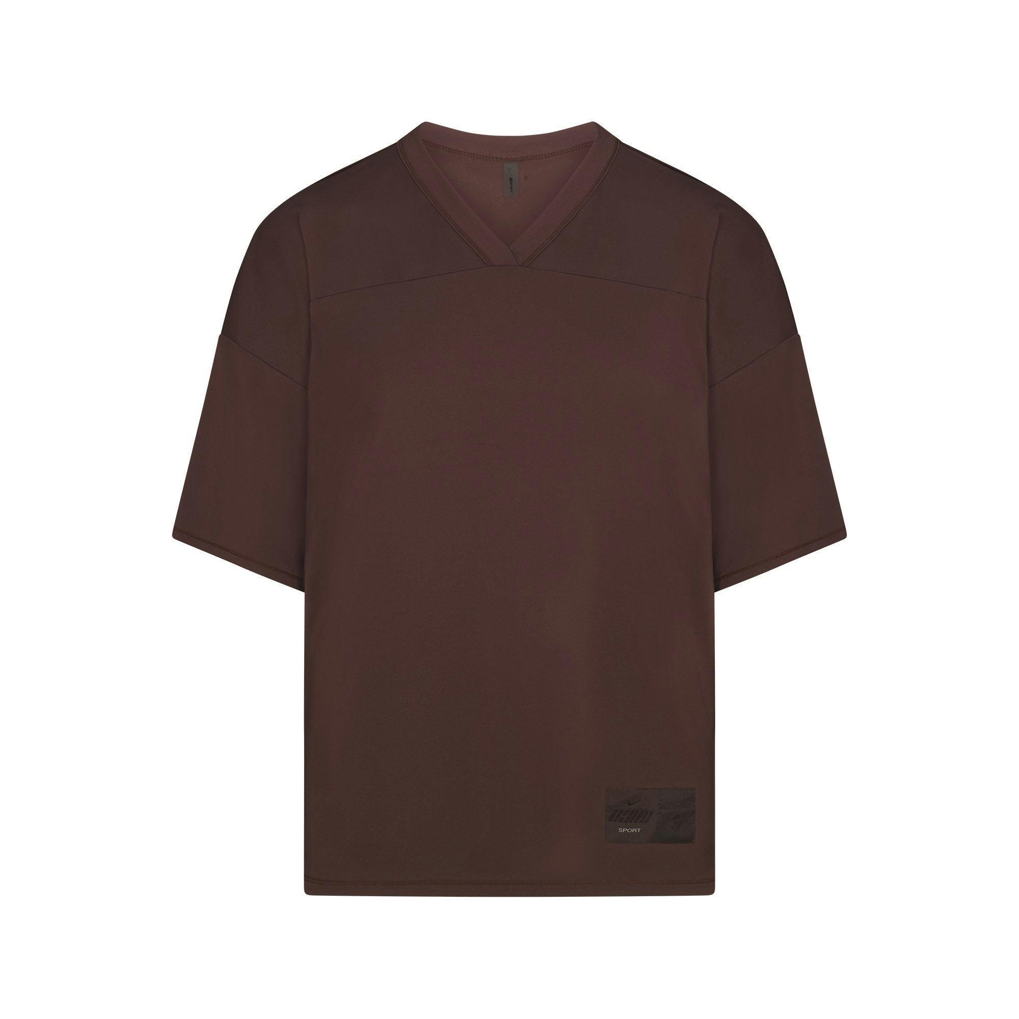 Skims Nikeskims Airy V-Neck Oversized Top Dark Sepia