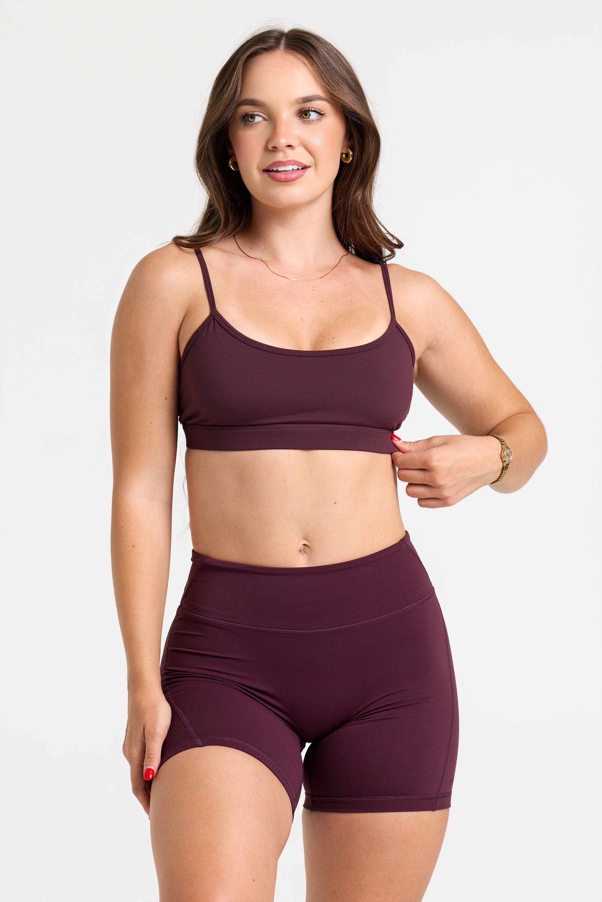 YoungLA W351 - Legacy Sports Bra Burgundy