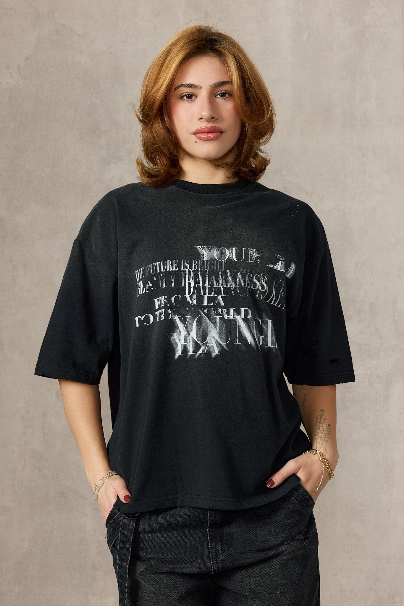 YoungLA W476 Illusion Tee Black