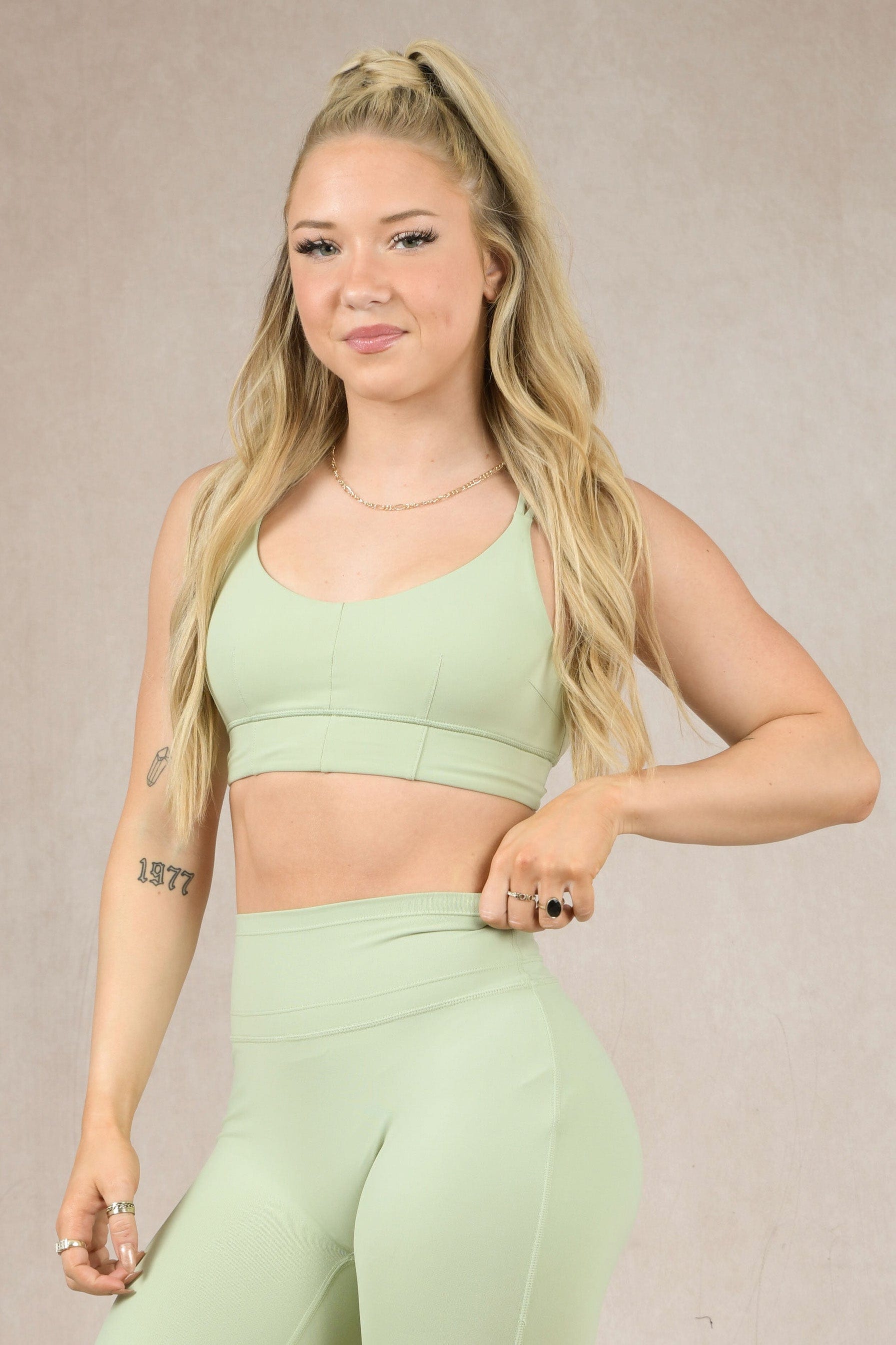 YoungLA W319 - Asana Sports Bra Matcha