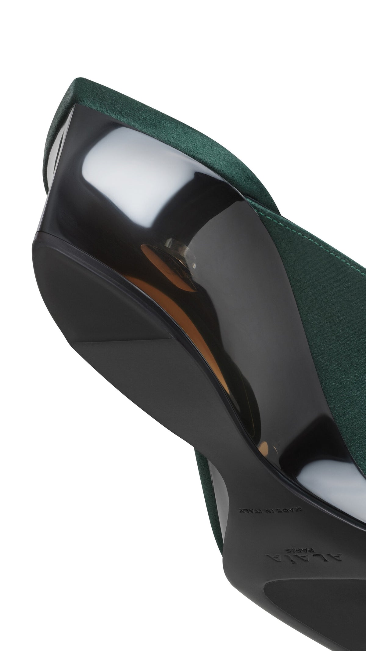 Alaïa Invisible Mules In Satin