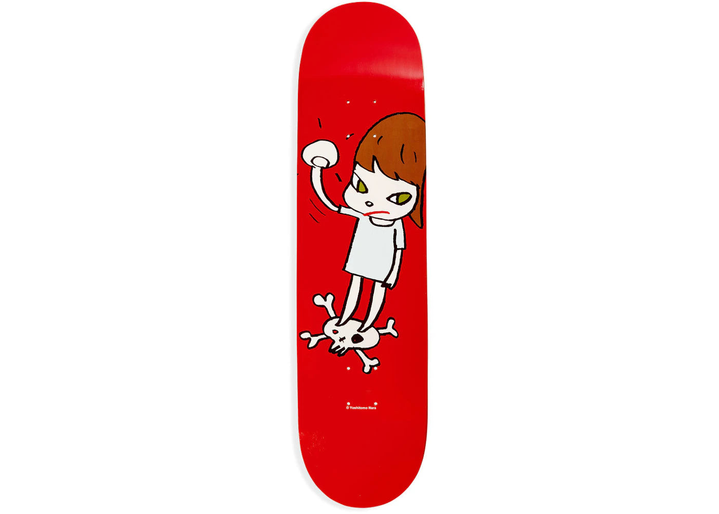 Yoshitomo Nara Solid Fist Skateboard Deck Red