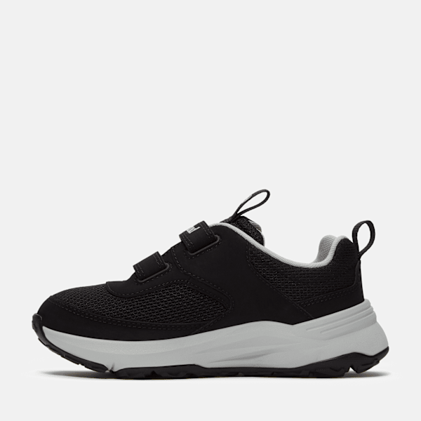 Timberland Youth Motion Access Hook-And-Loop Sneaker Black Mesh