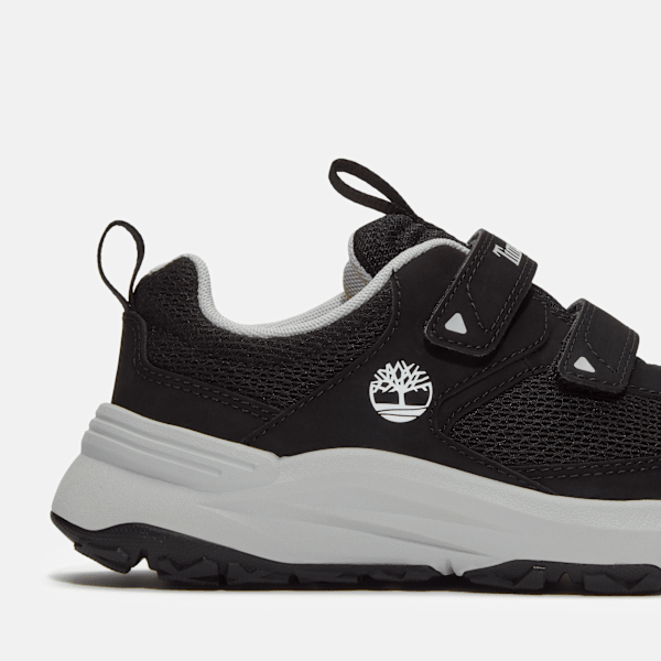 Timberland Youth Motion Access Hook-And-Loop Sneaker Black Mesh