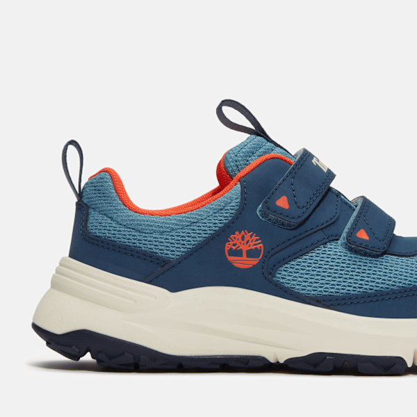 Timberland Youth Motion Access Hook-And-Loop Sneaker Medium Blue Mesh