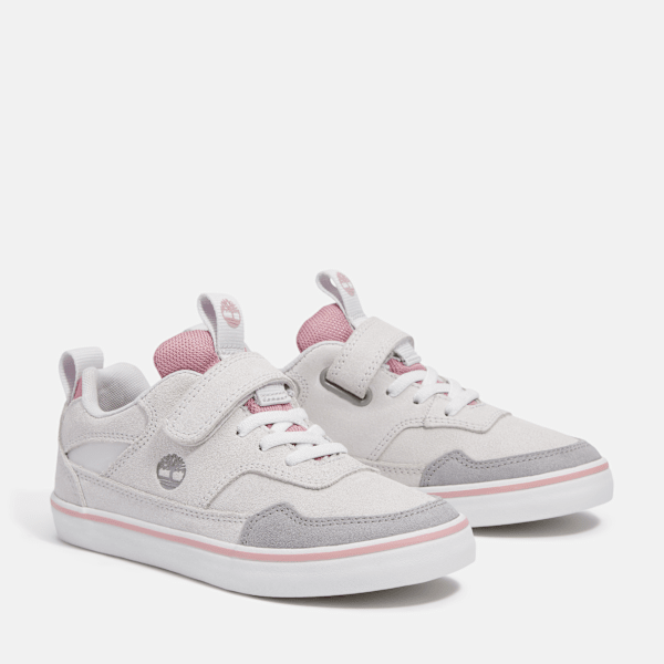 Timberland Youth Stone Jump Sneaker Light Grey Suede