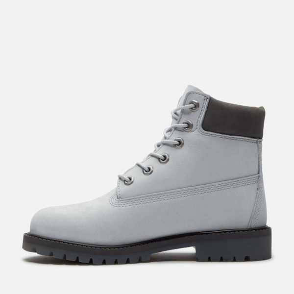 Youth Timberland Alpine Glacier 6-Inch Waterproof Boot Glacier Grey Nubuck