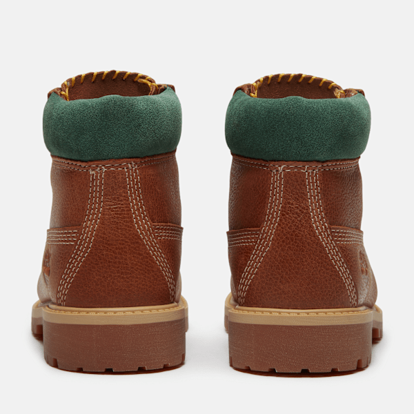 Youth Timberland Premium 6-Inch Waterproof Boot Rust Full-Grain