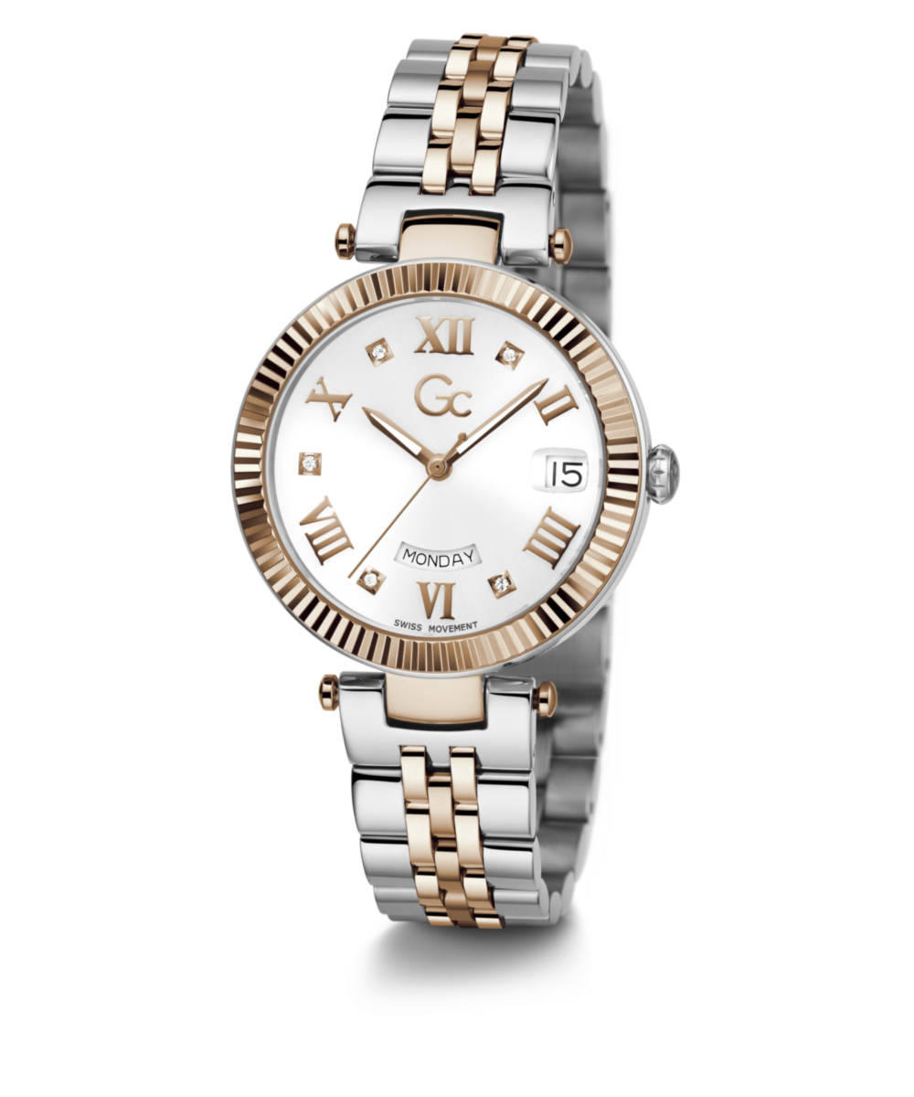 Gc Sport Chic White Round Dial Quartz Women Watch Z01003L1MF