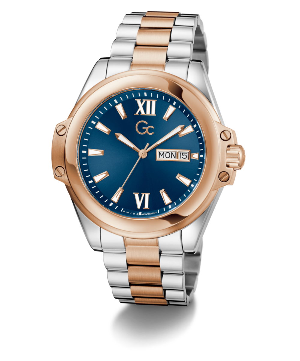 Gc Bolt Blue Round Quartz Men Watch Z60001G7