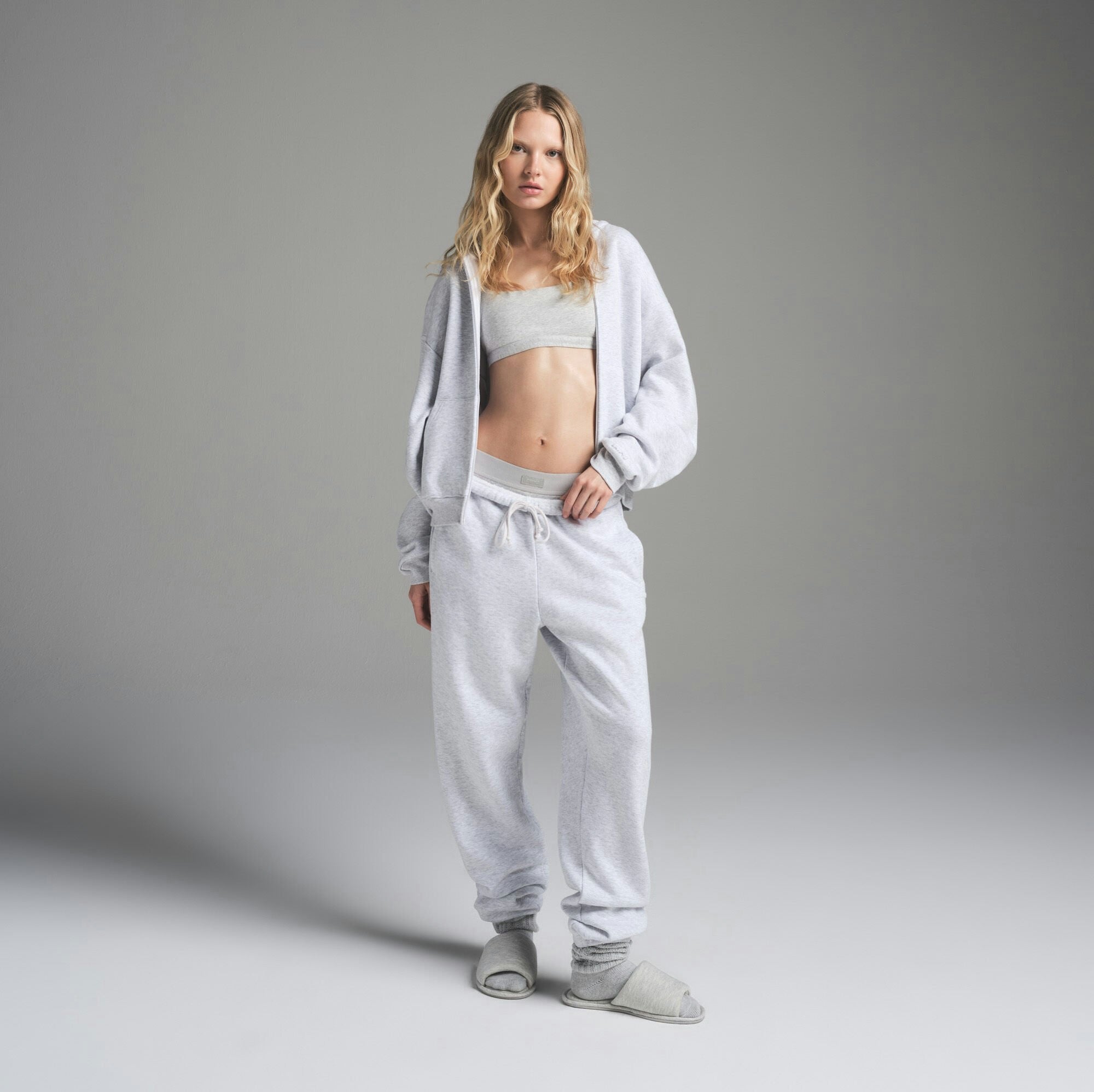 COTTON FLEECE CLASSIC ZIP UP HOODIE