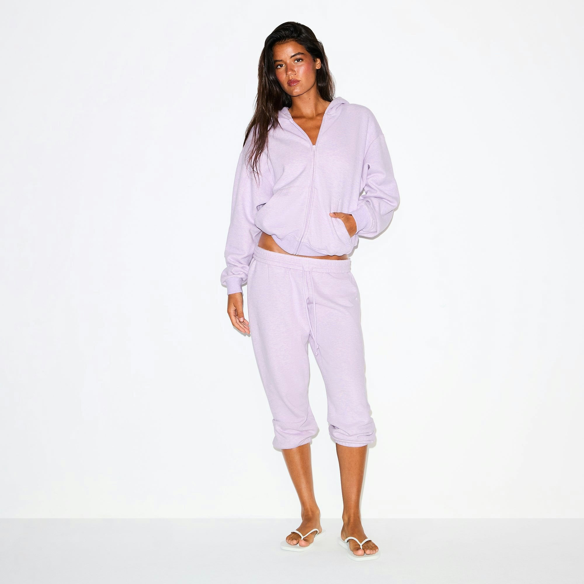 COTTON FLEECE CLASSIC ZIP UP HOODIE