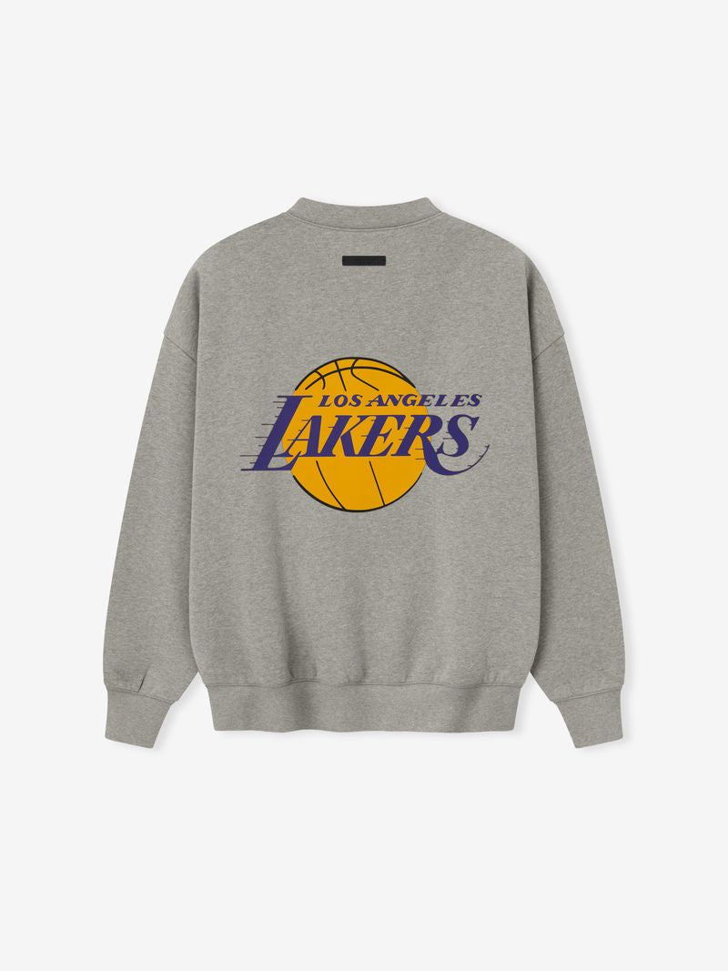 Essentials Lakers Sport Crewneck Concrete Heather