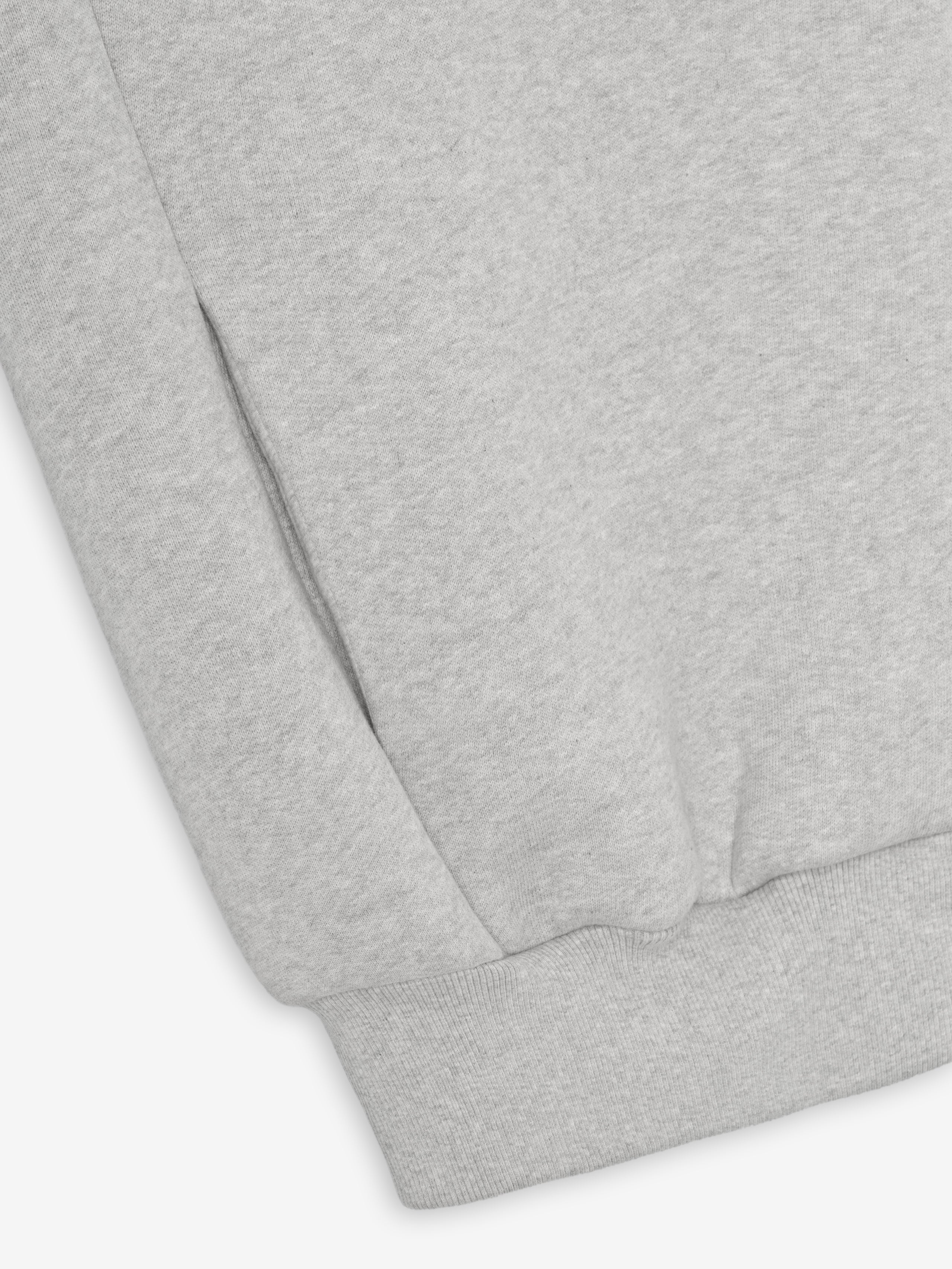 Essentials Athletics Zip Up Hoodie Melange Grey