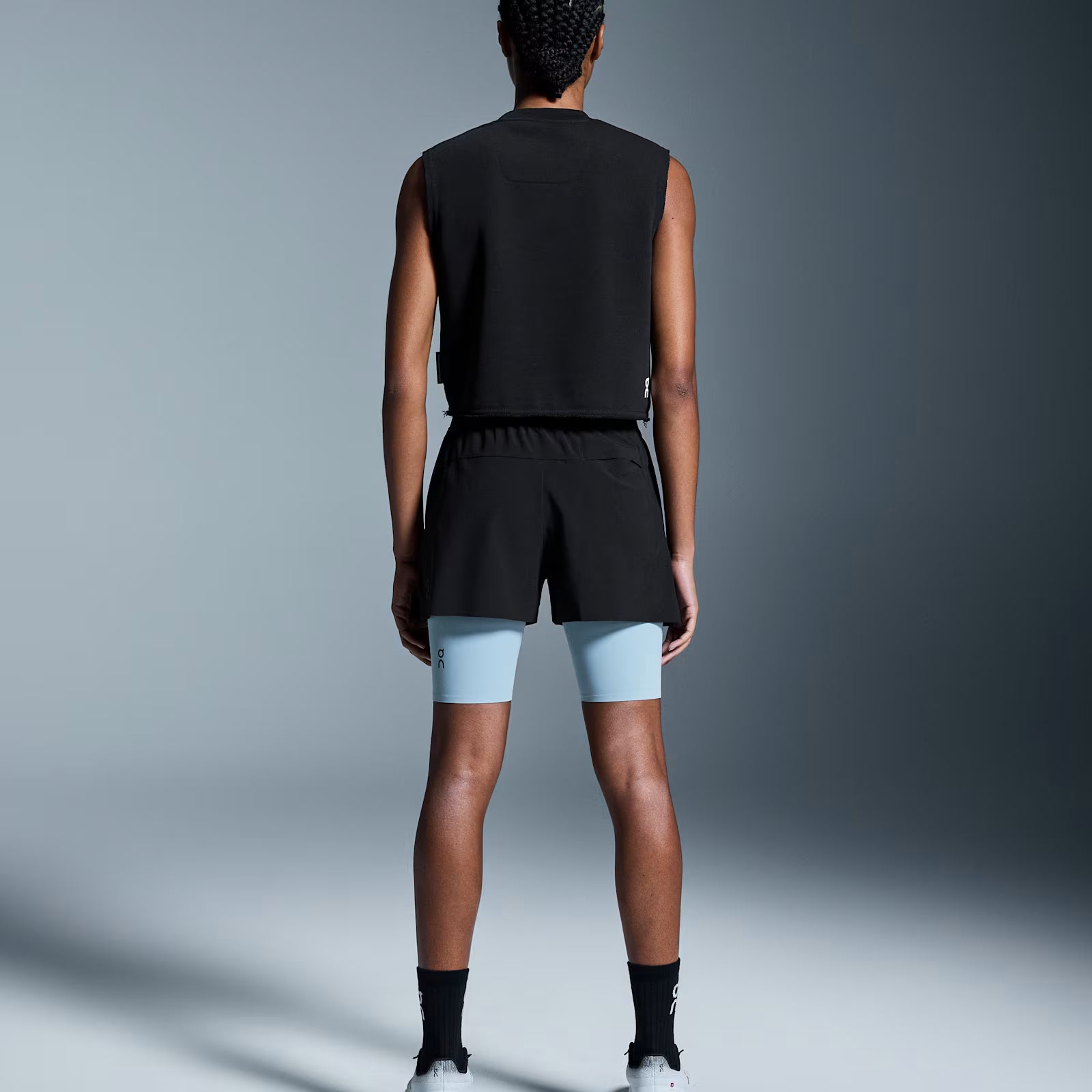 On Club Crew Crop Black (Women'S)