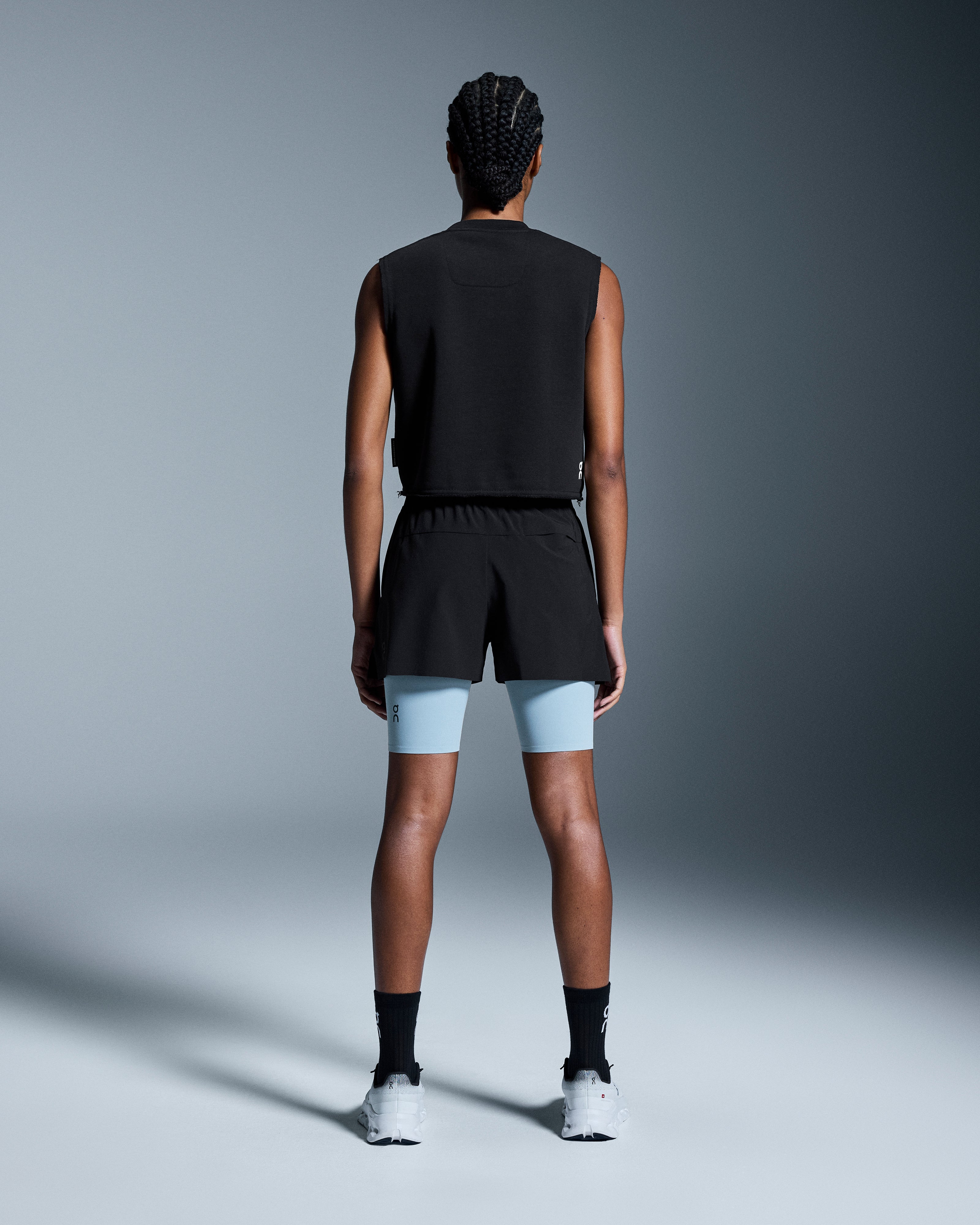 On Club Crew Crop Black (Women'S)