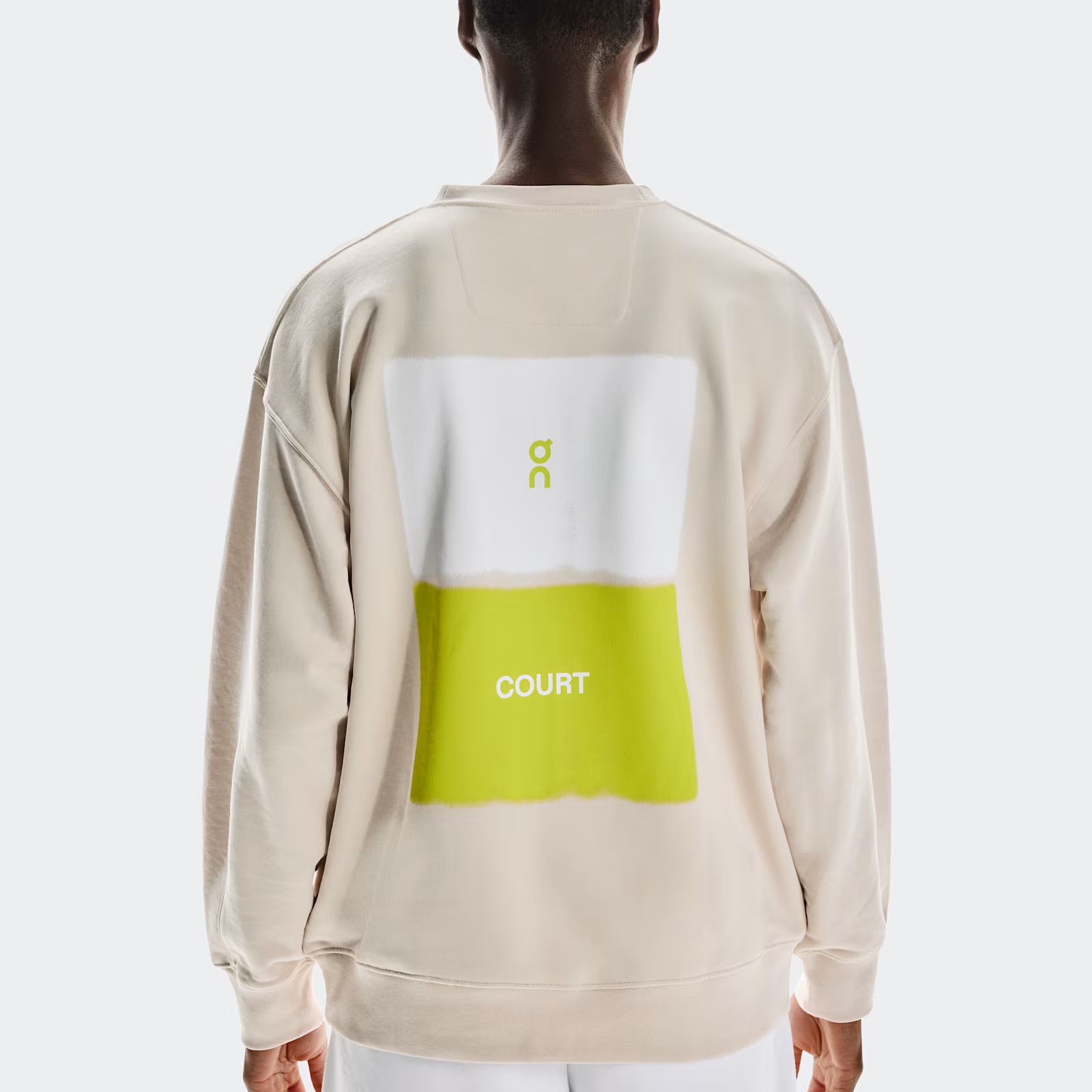 On Club Crew Graphic Silver