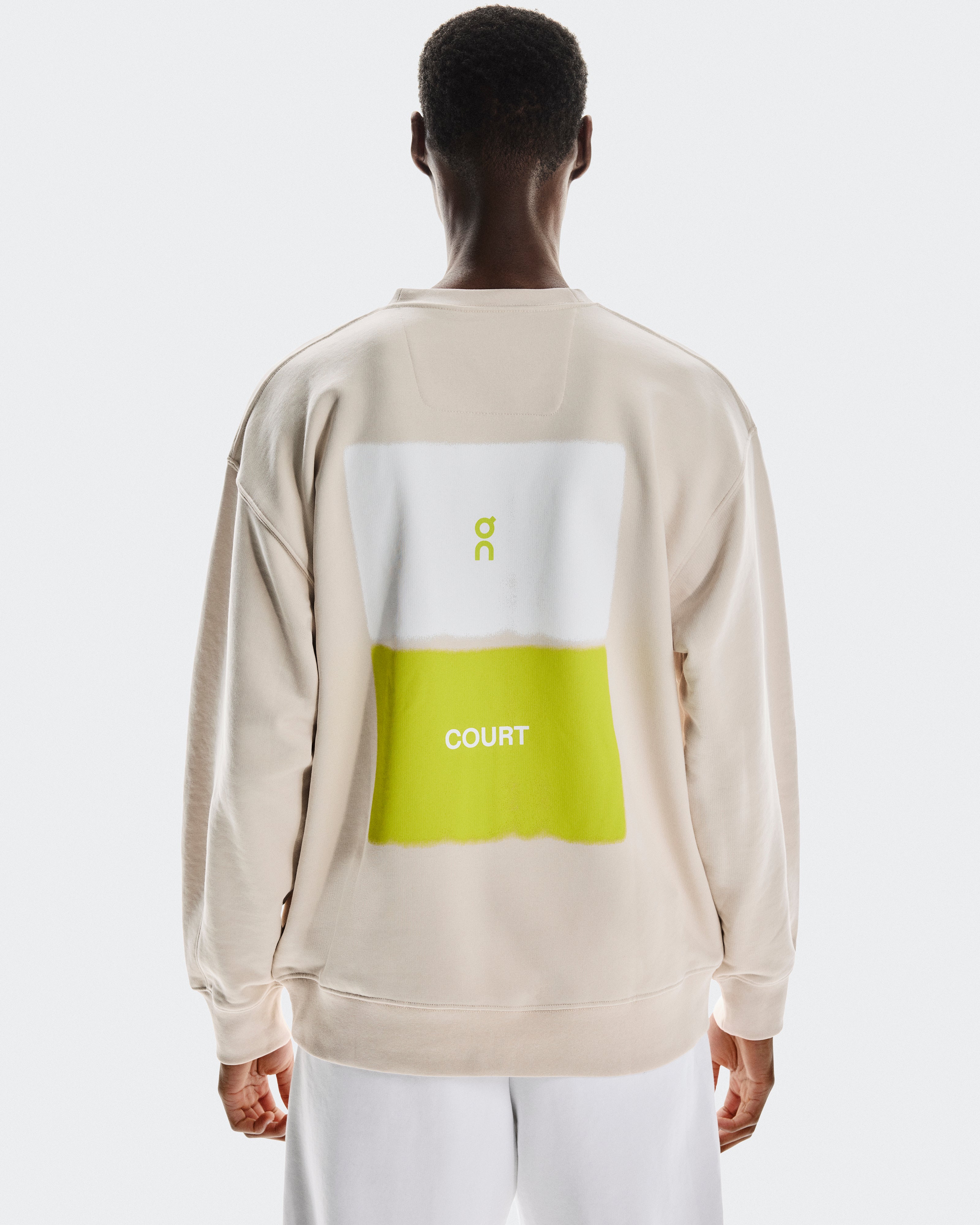 On Club Crew Graphic Silver