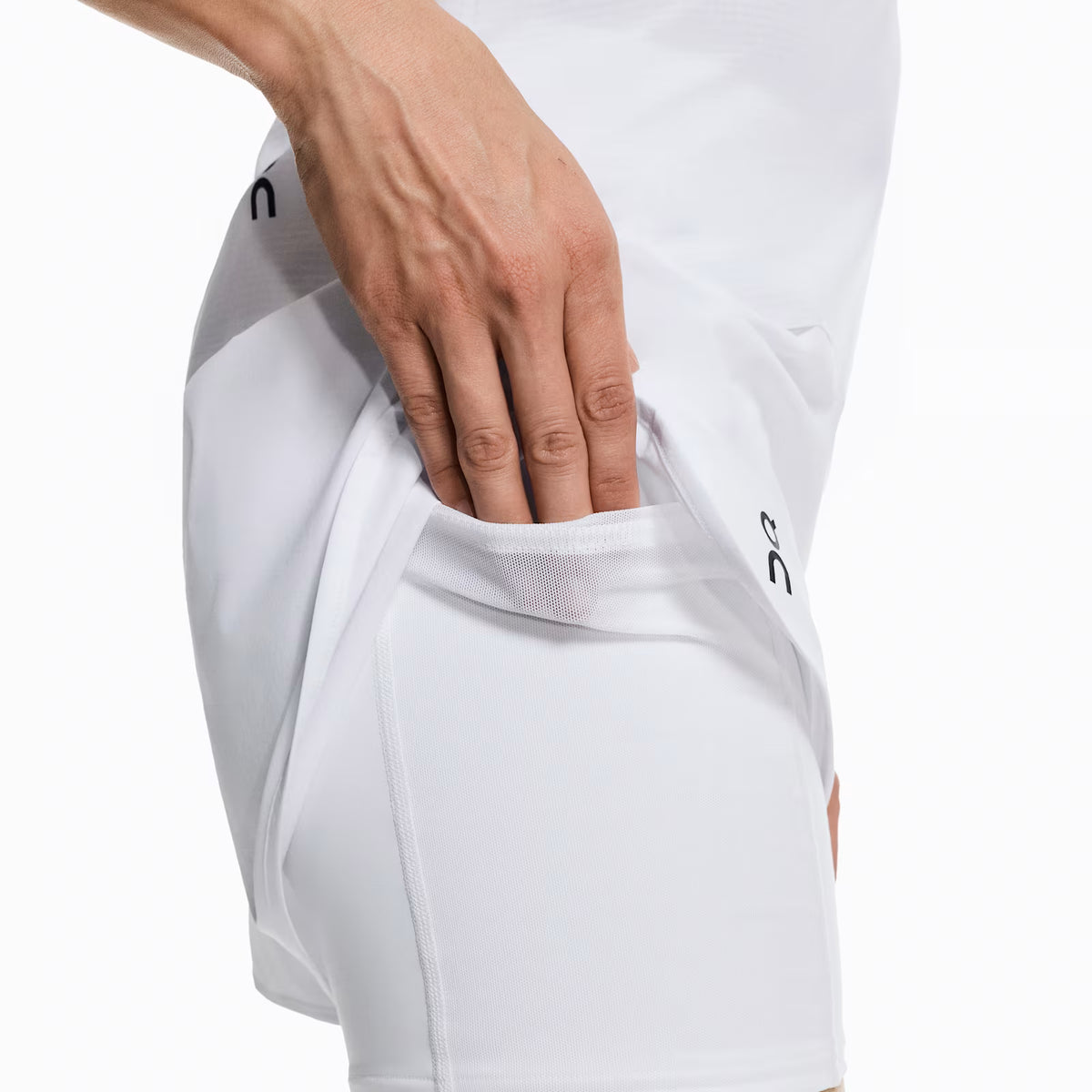 On 3" Court Shorts 2-In-1 White (Women'S)