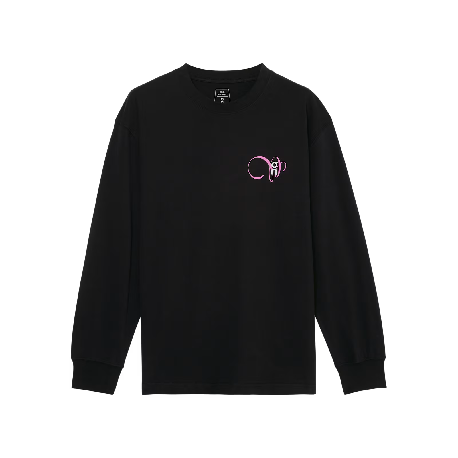 On Club Long-T Graphic Black