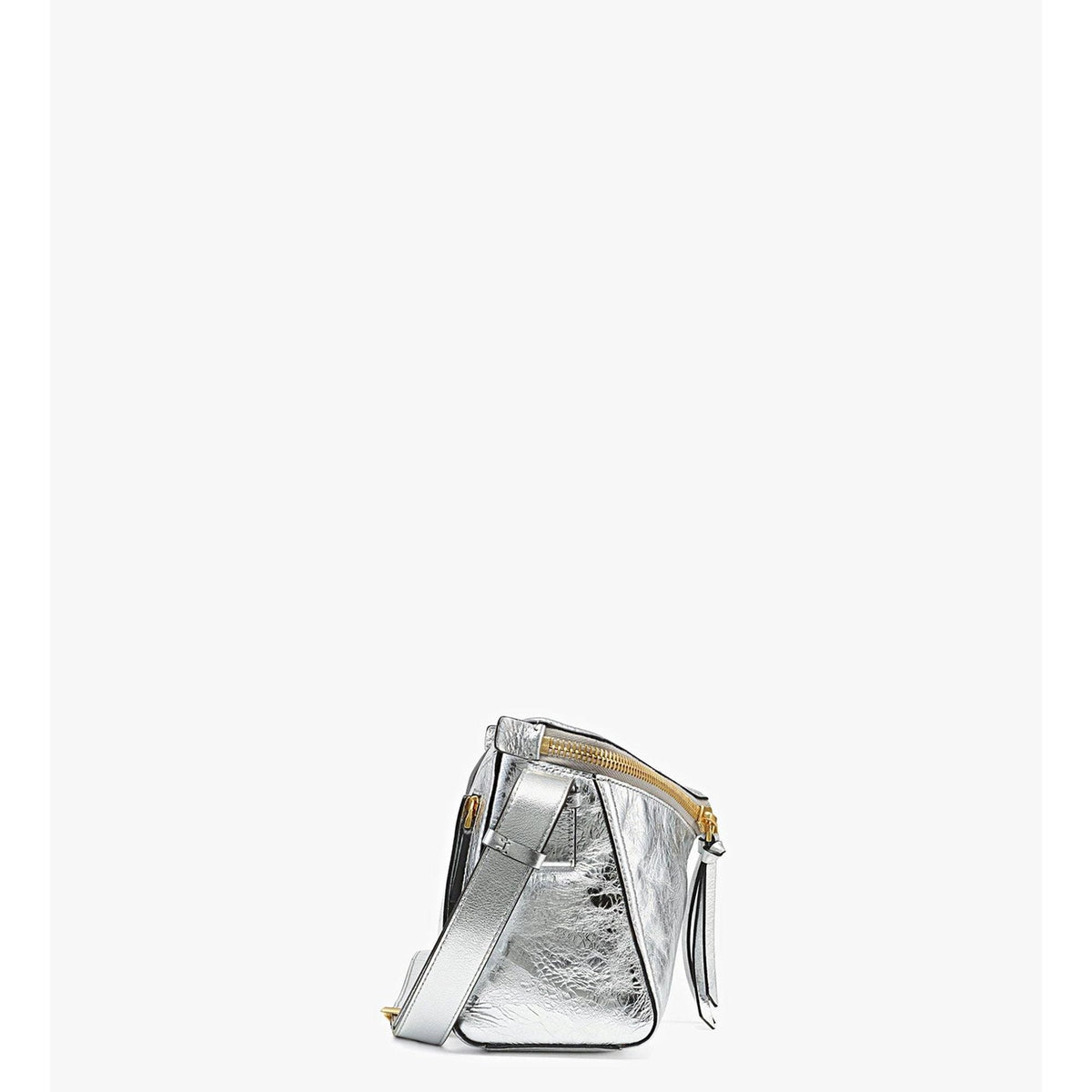 MCM Diamant 3d Shoulder Bag In Metallic Calf Leather