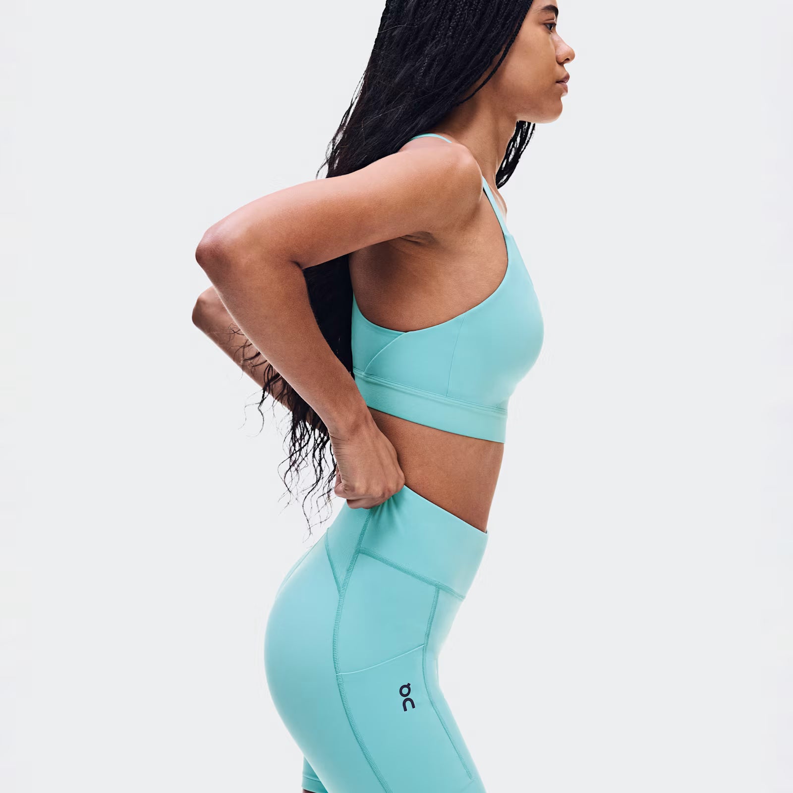 On Performance Tights Short Aquamarine (Women'S)