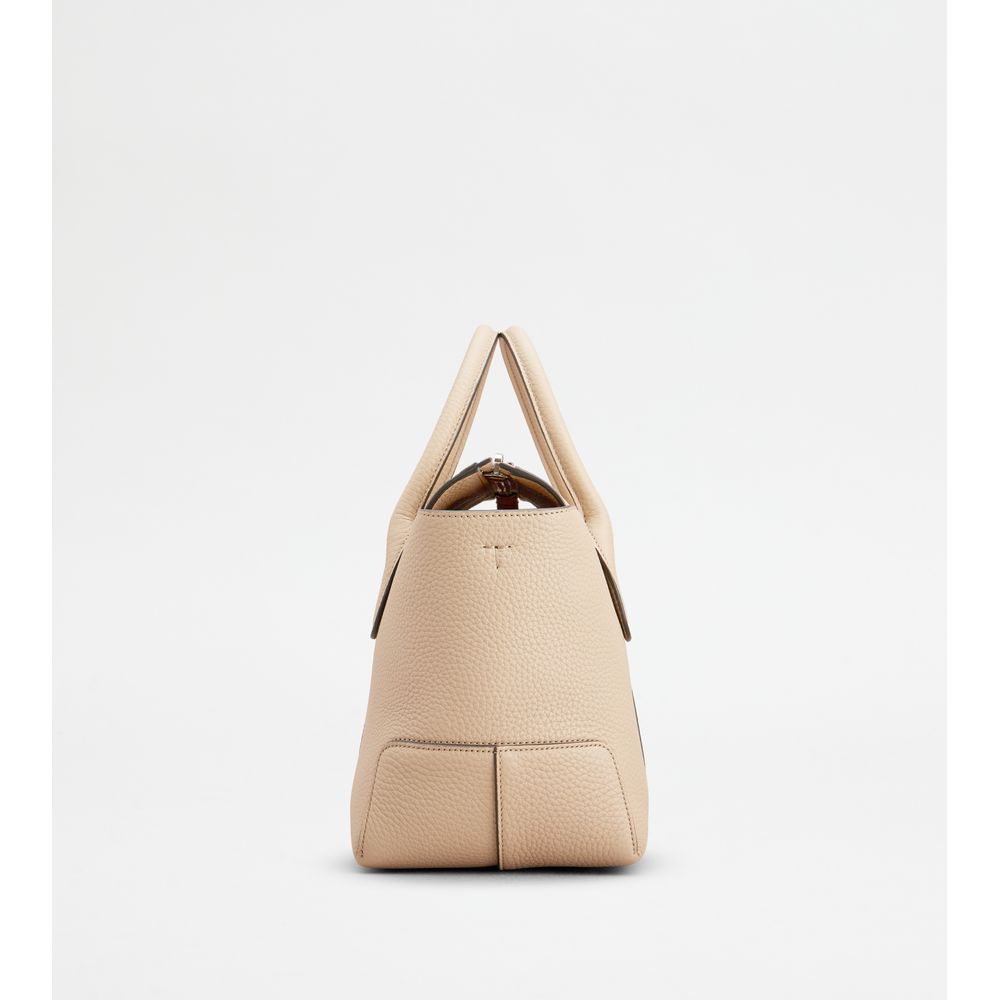 Tods Di Bag In Leather Small Beige