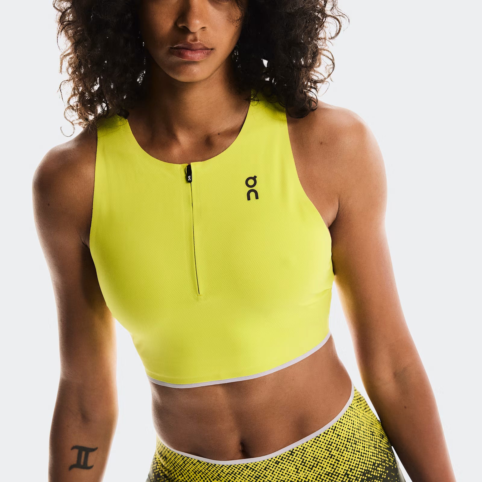 On Race Crop Lime (Women'S)