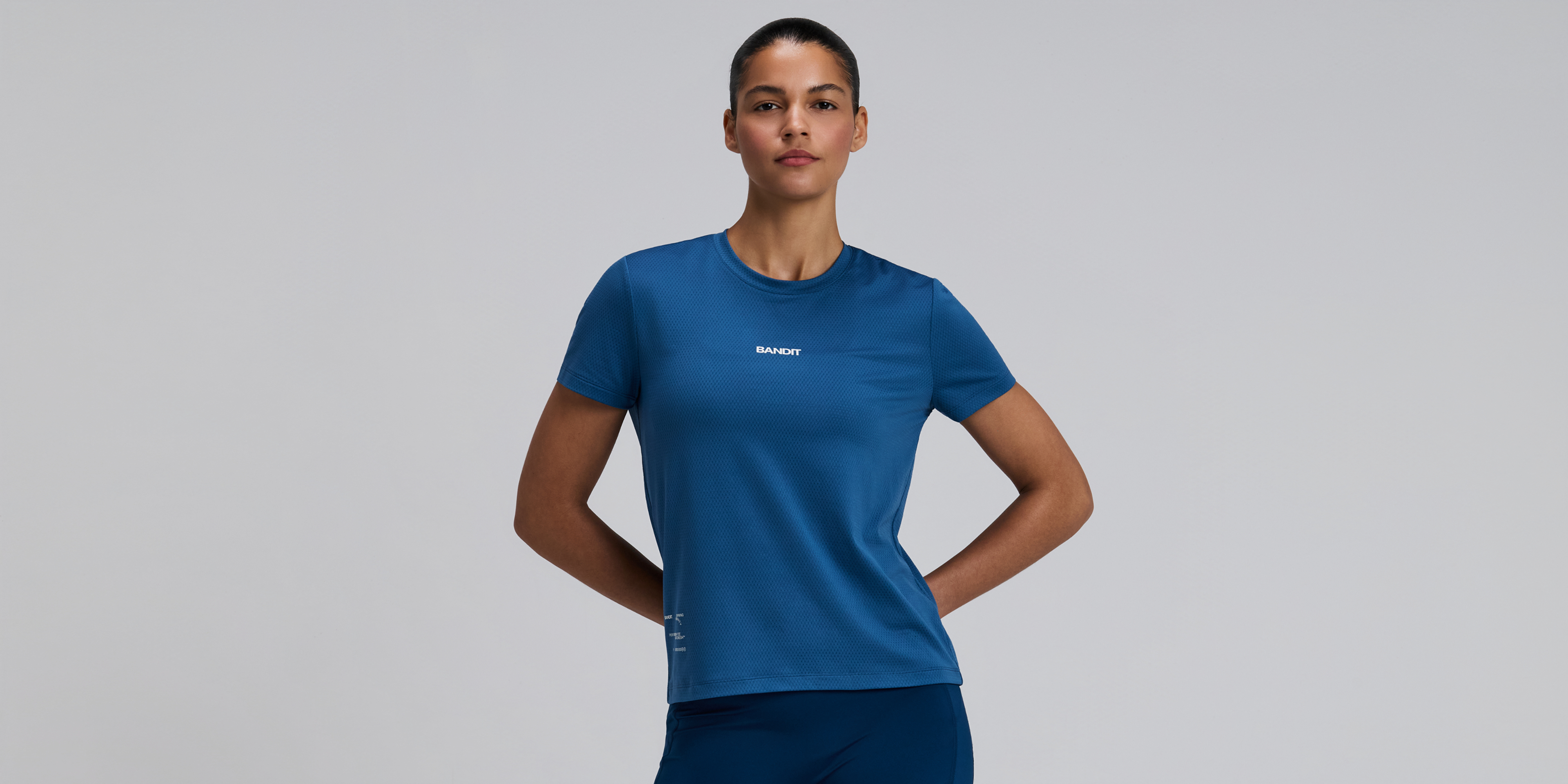 Bandit Womens Micromesh Run Tee Aegean