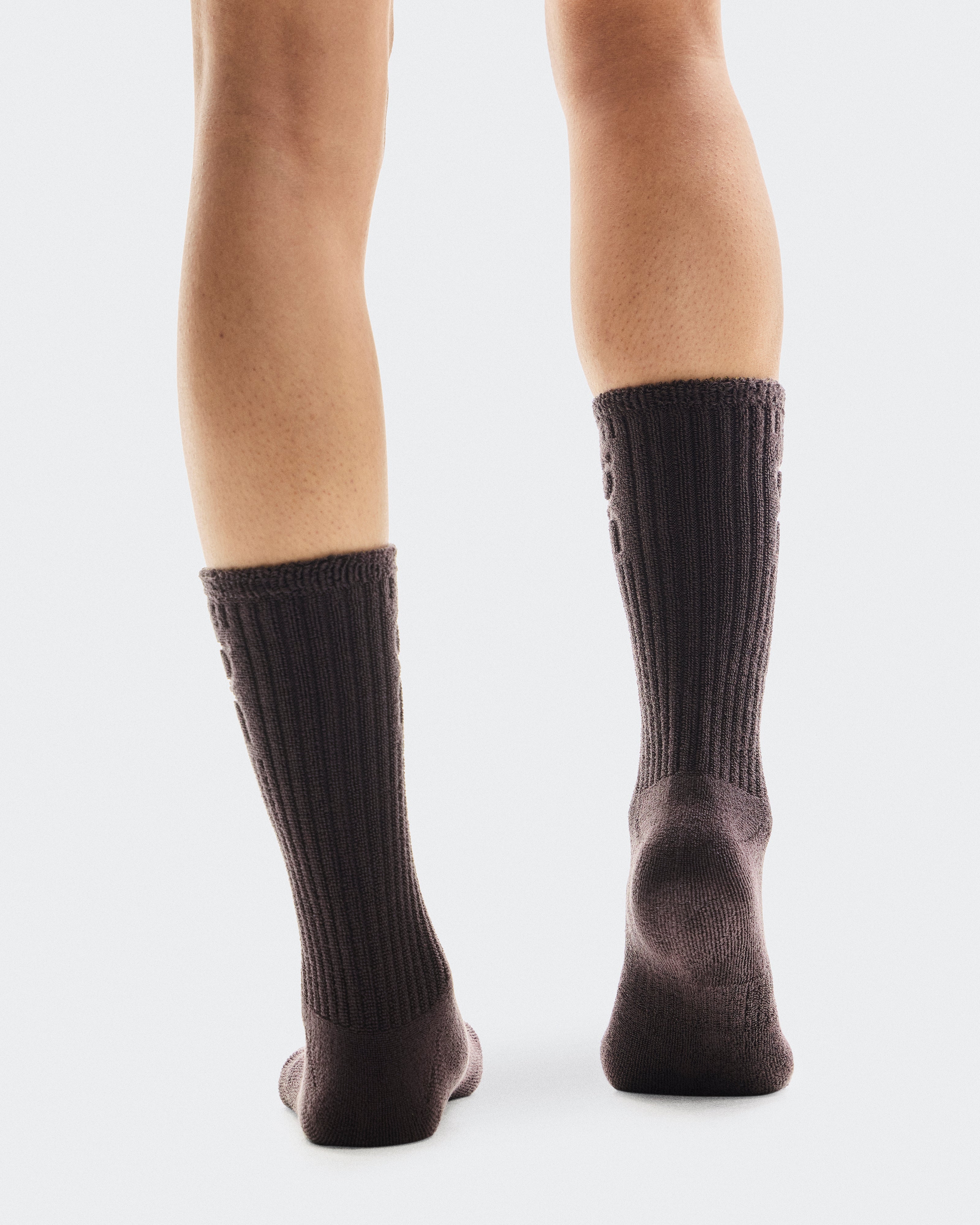 On Terry Sock High Pebble