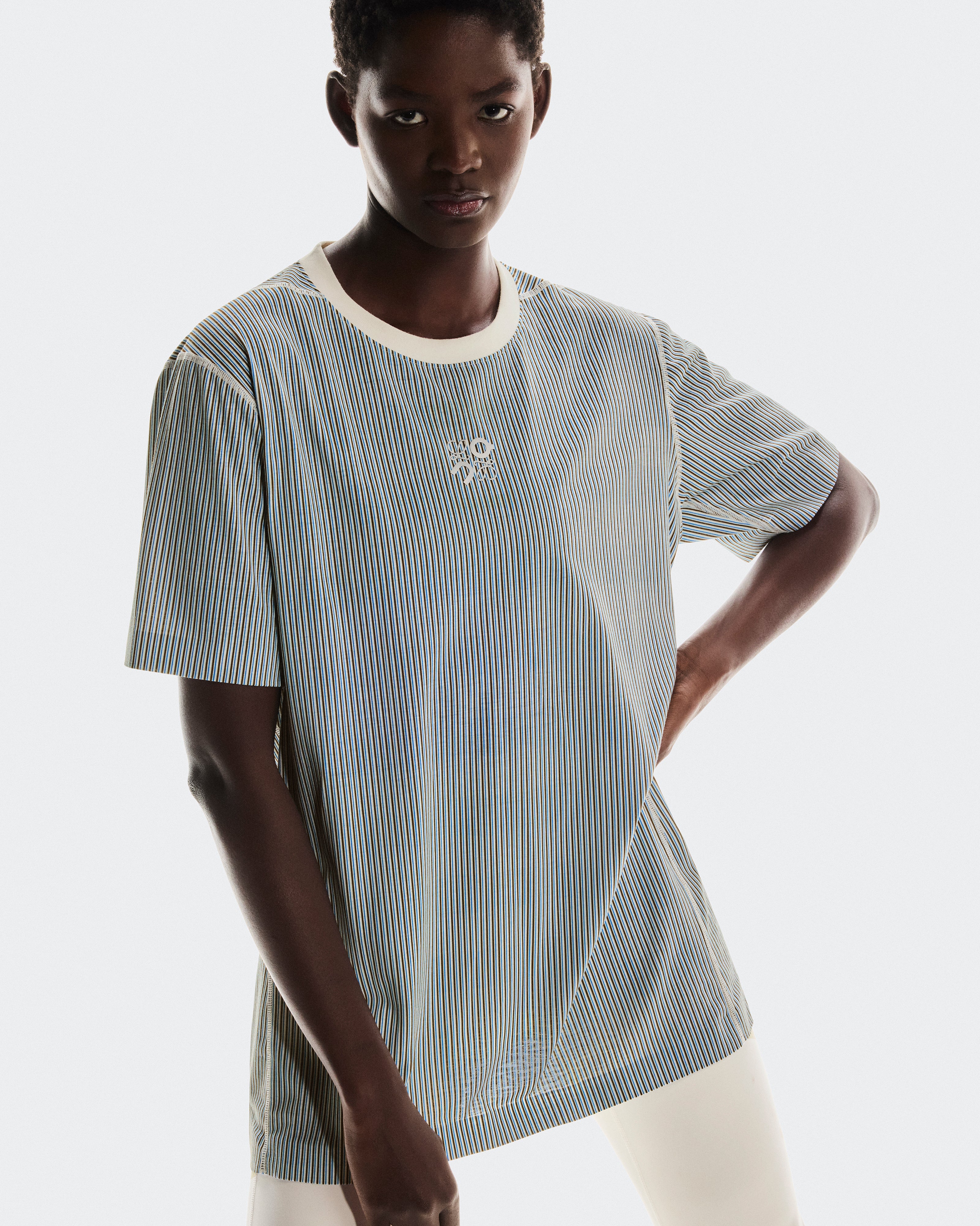 On Active T-Shirt Loewe Beige | Blue