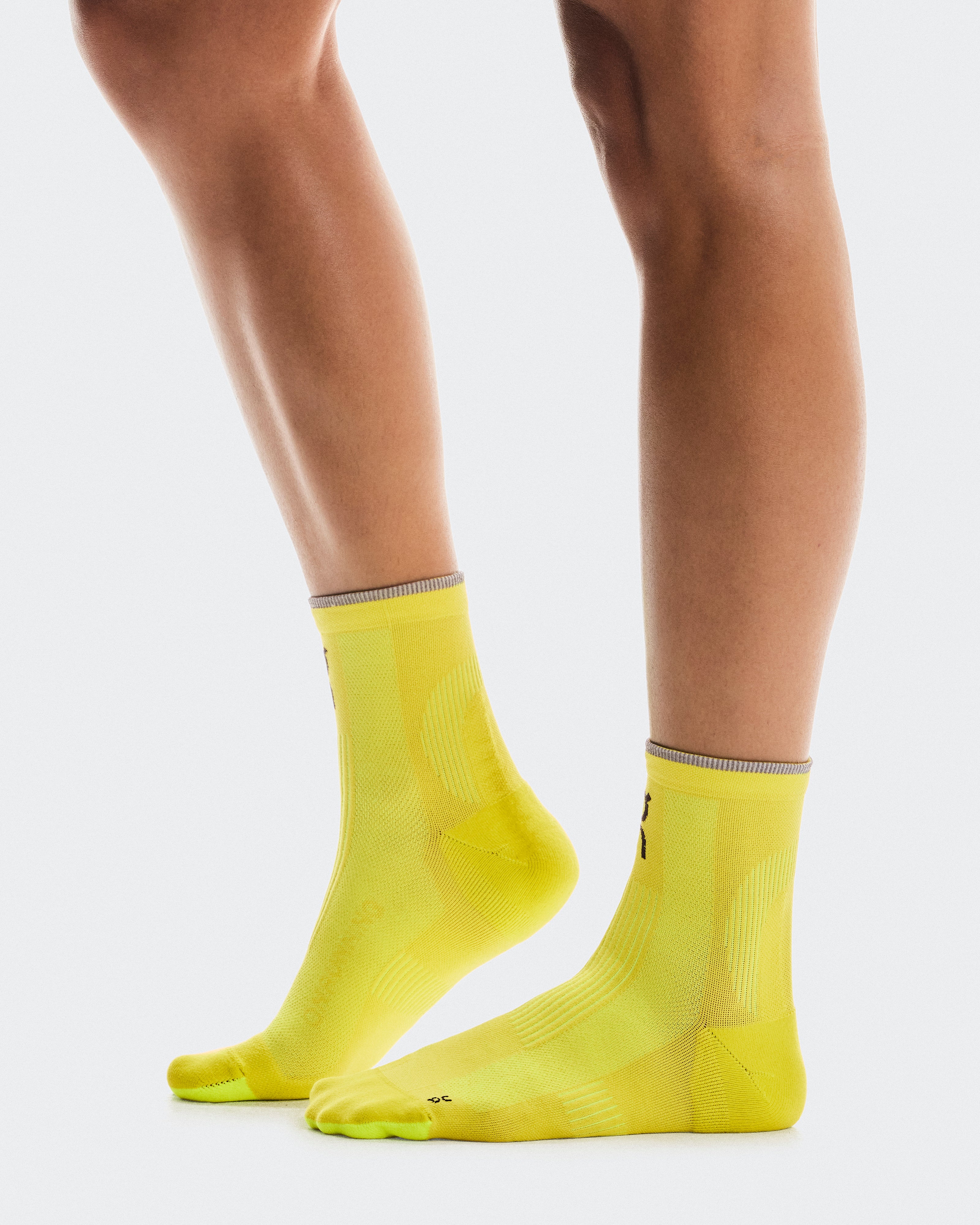 On Elite Run Sock Mid Lime