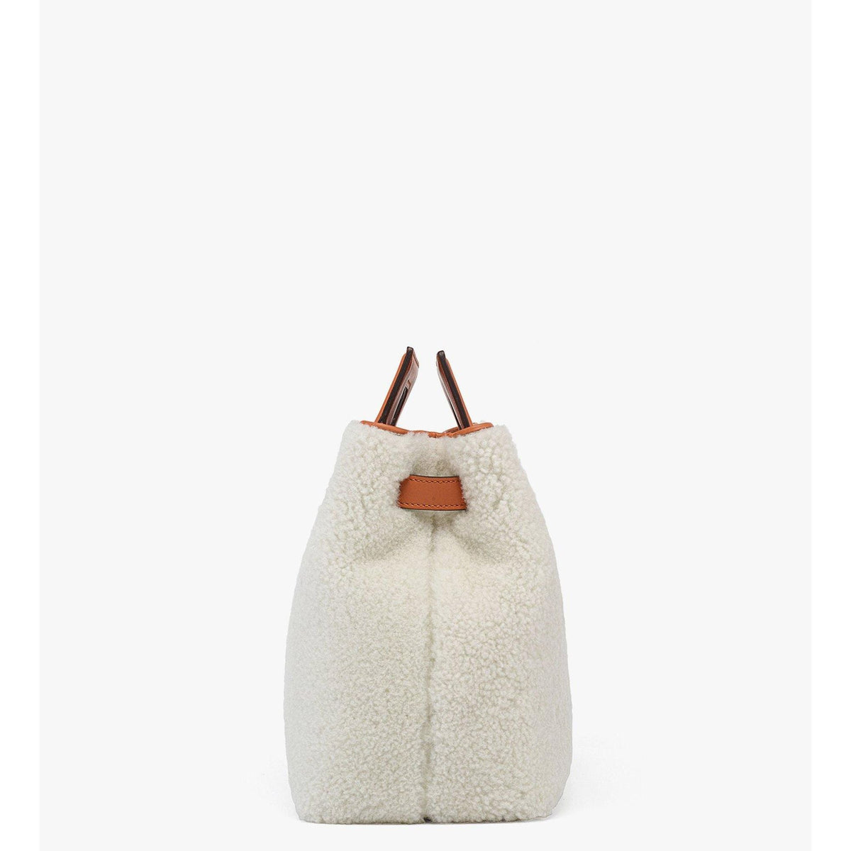 MCM Soft Diamond Tote In Shearling And Leather