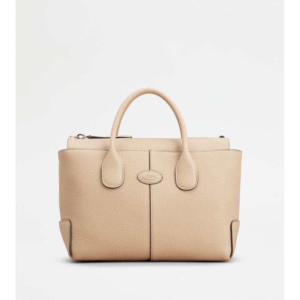 Tods Di Bag In Leather Small Beige