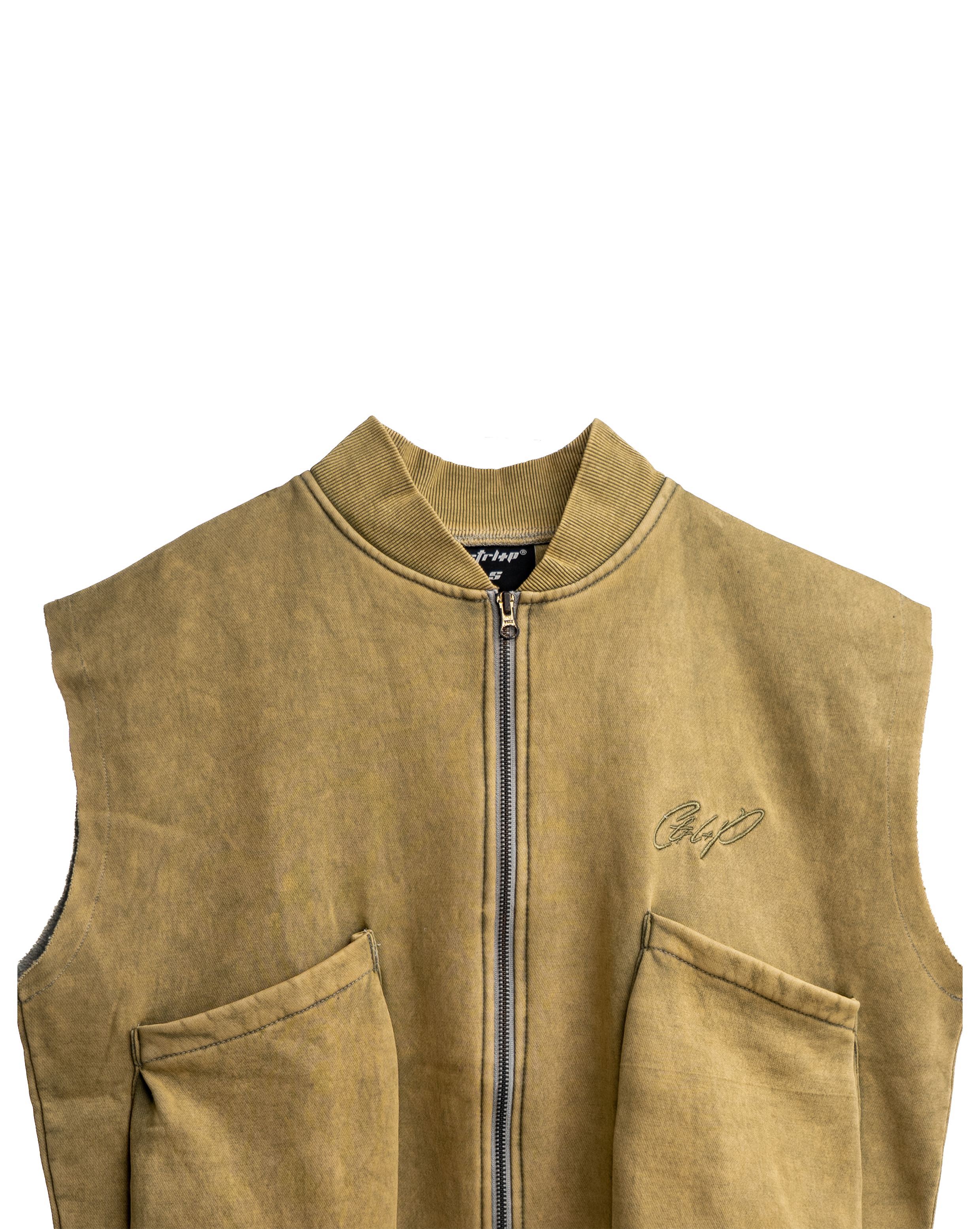 ACID WASHED HALF JACKET