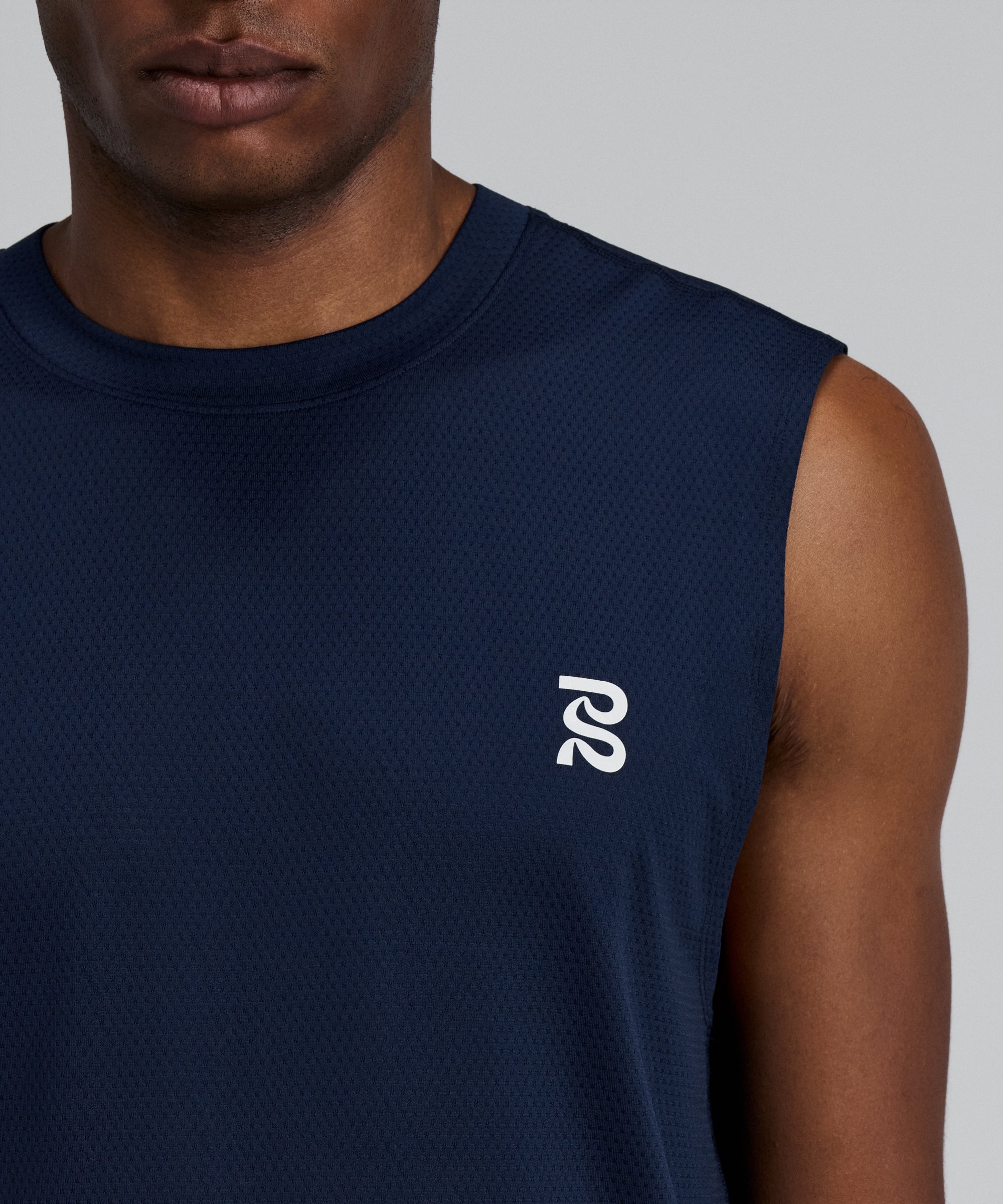 Bandit Mens Micromesh Run Tank Ny Navy