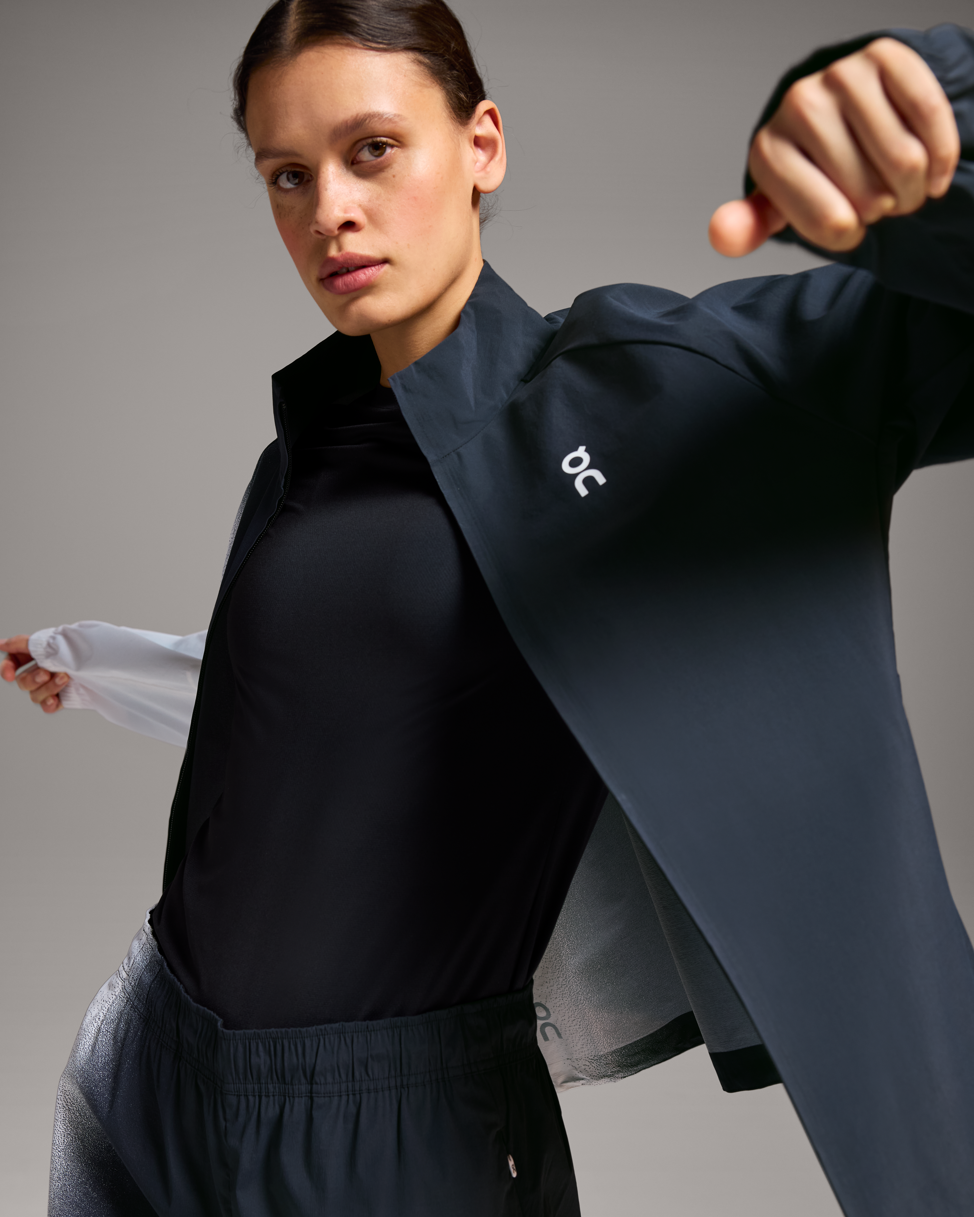On Court Track Jacket Black | White (Women'S)