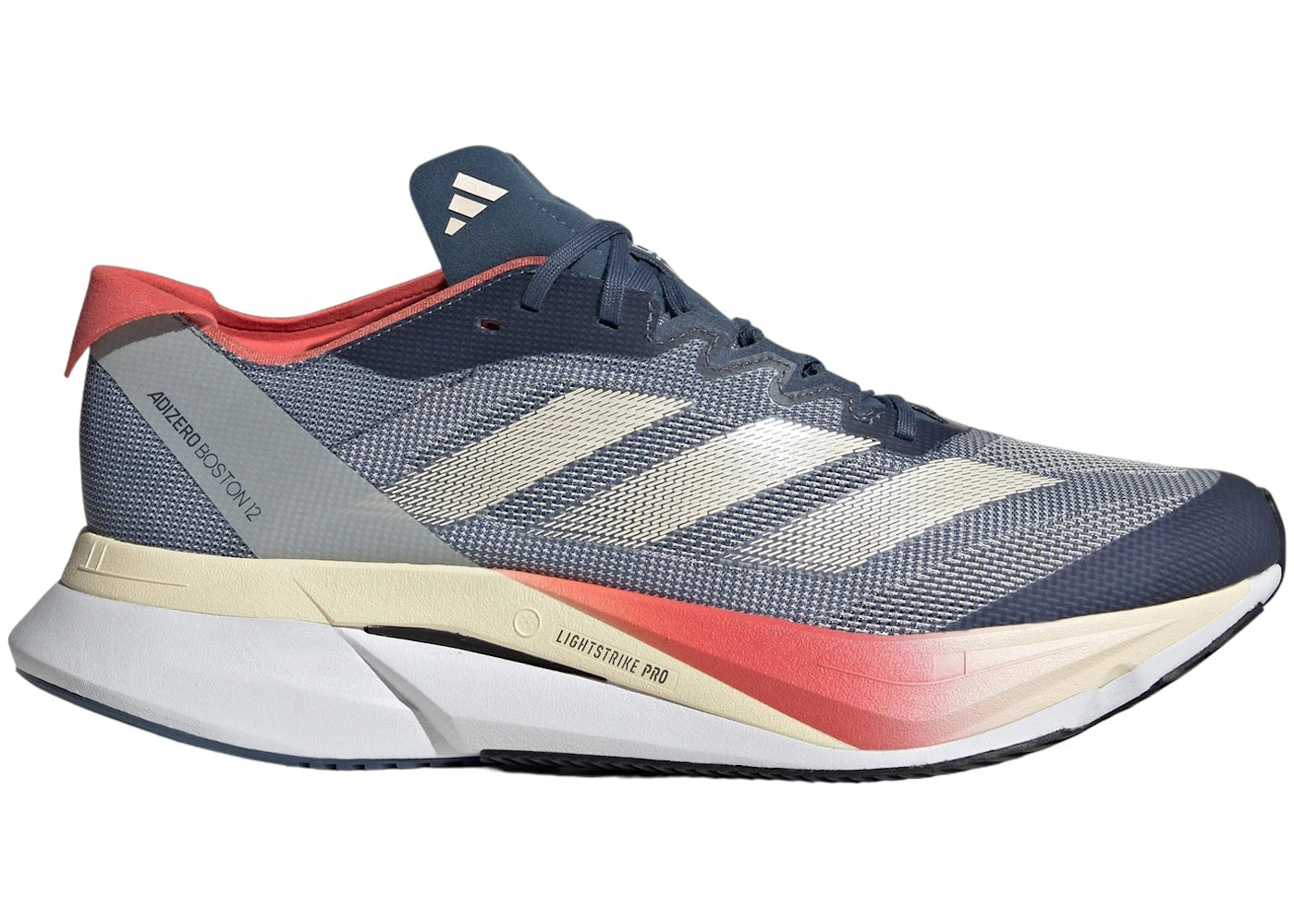 Adidas Adizero Boston 12 Boston Marathon Preloved Ink Wonder White Preloved Scarlet