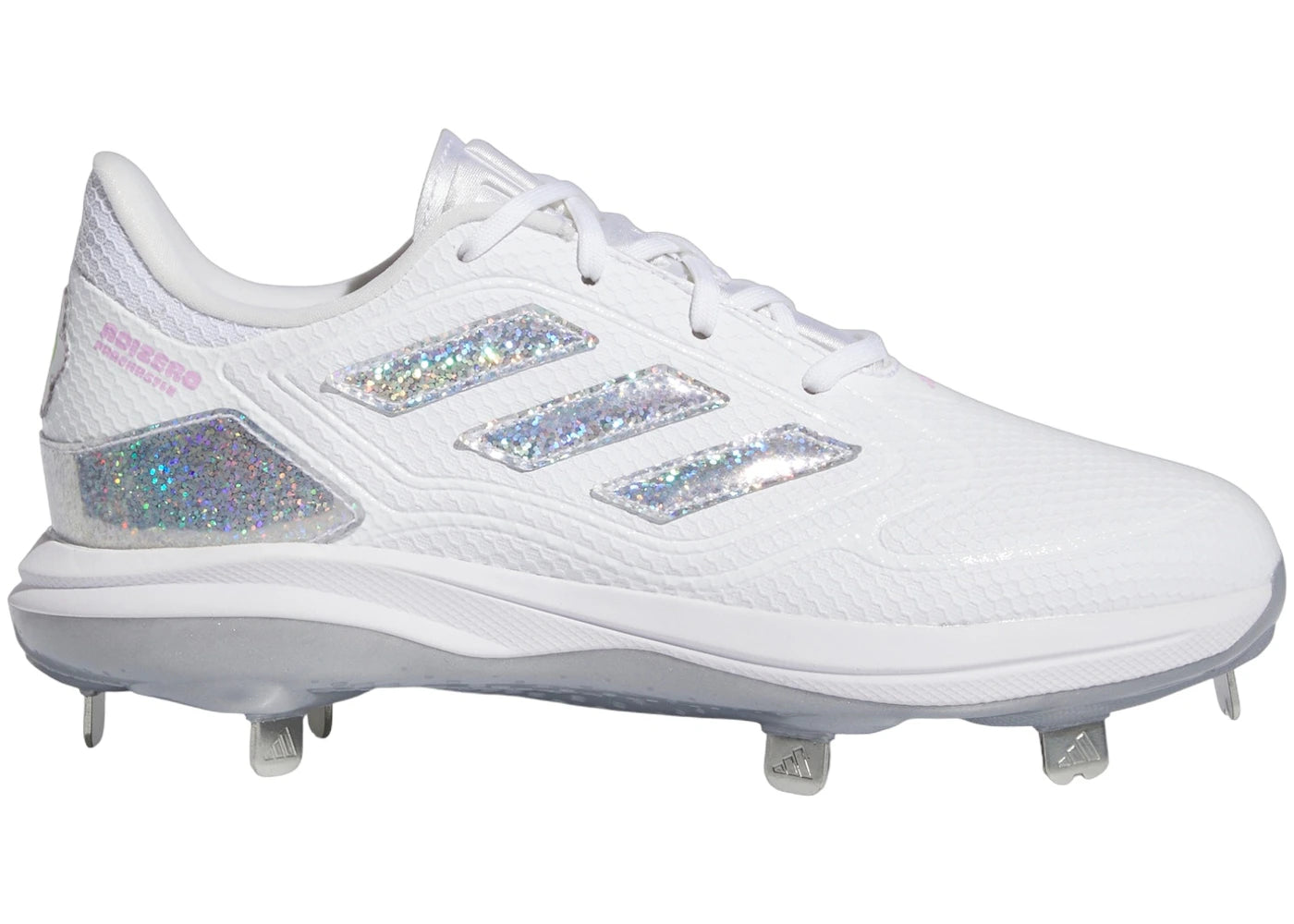 Adidas Adizero Purehustle 3 Sis Bates Cloud White Silver Metallic Team Solar Yellow (Women'S)