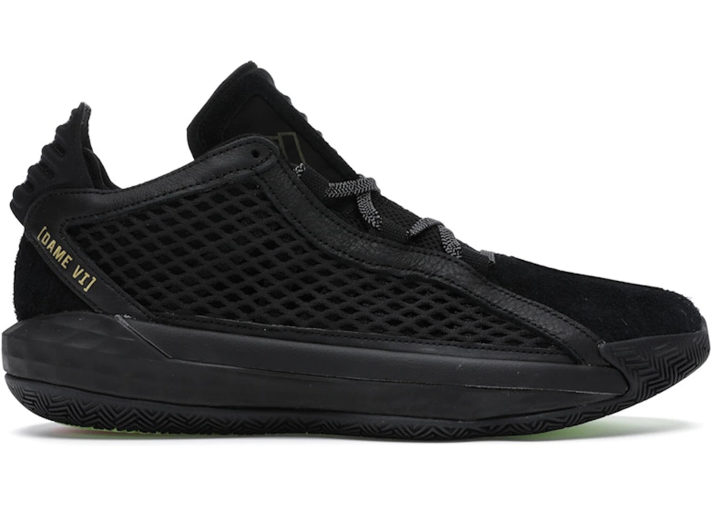 Adidas Dame 6 Leather Black Gold