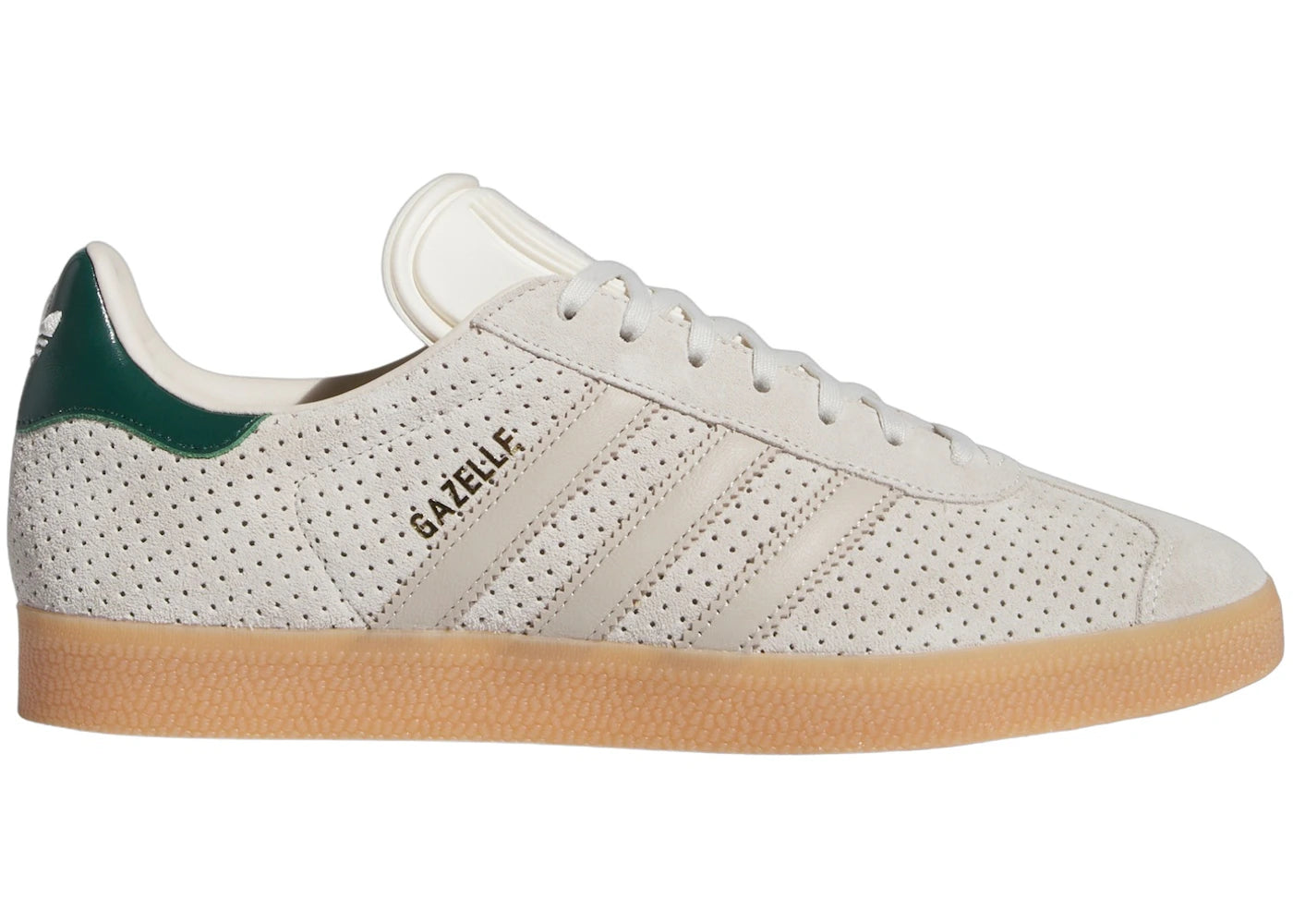 Adidas Gazelle Aluminium Wonder Beige Collegiate Green