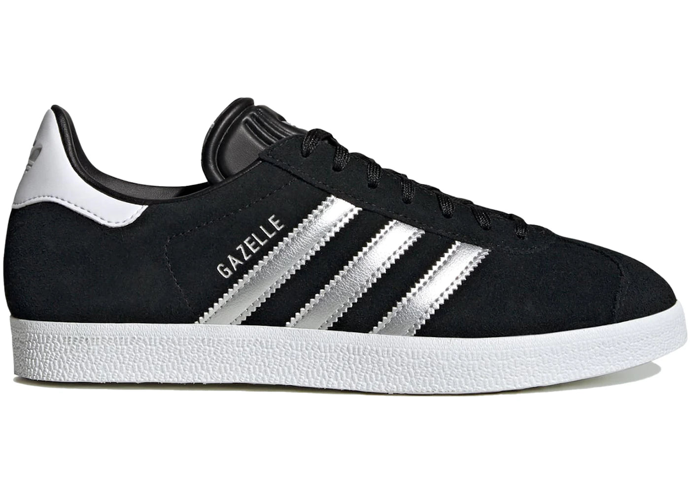Adidas Gazelle Black Silver Metallic (Women'S)