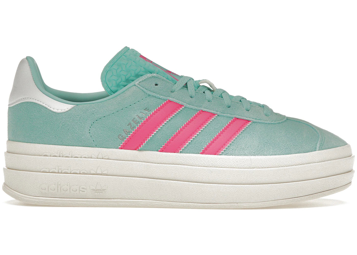Adidas Gazelle Bold Flash Aqua Lucid Pink (Women'S)