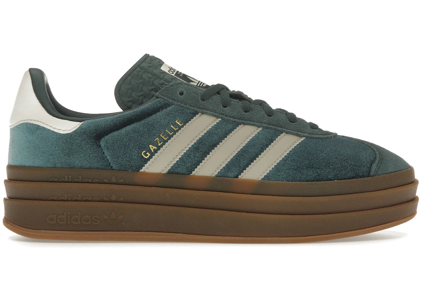 Adidas Gazelle Bold Mineral Green Velvet (Women'S)