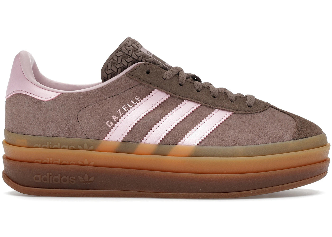 Adidas Gazelle Bold Trace Brown Clear Pink (Women'S)