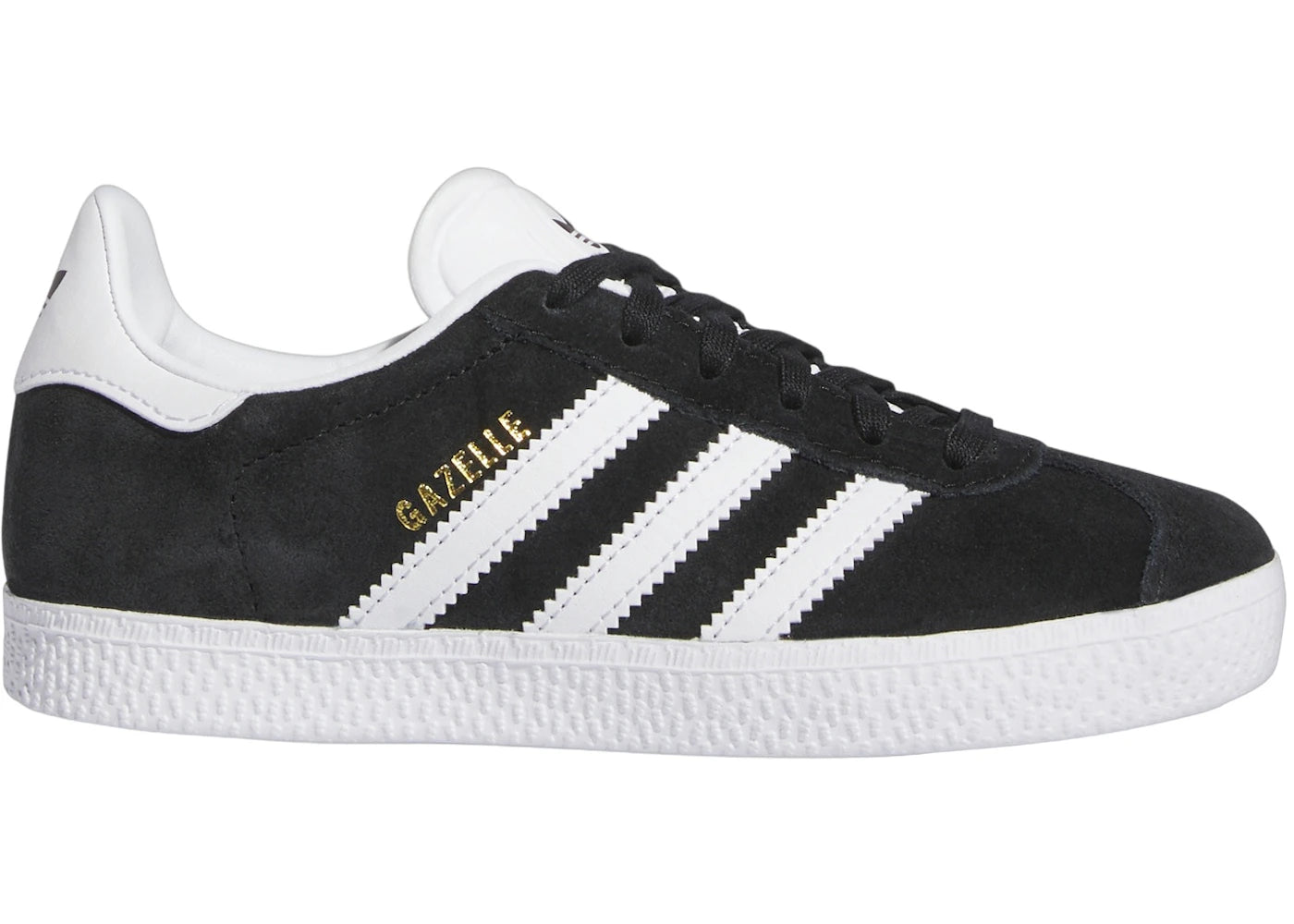 Adidas Gazelle Core Black Cloud White Gold Metallic (Ps)