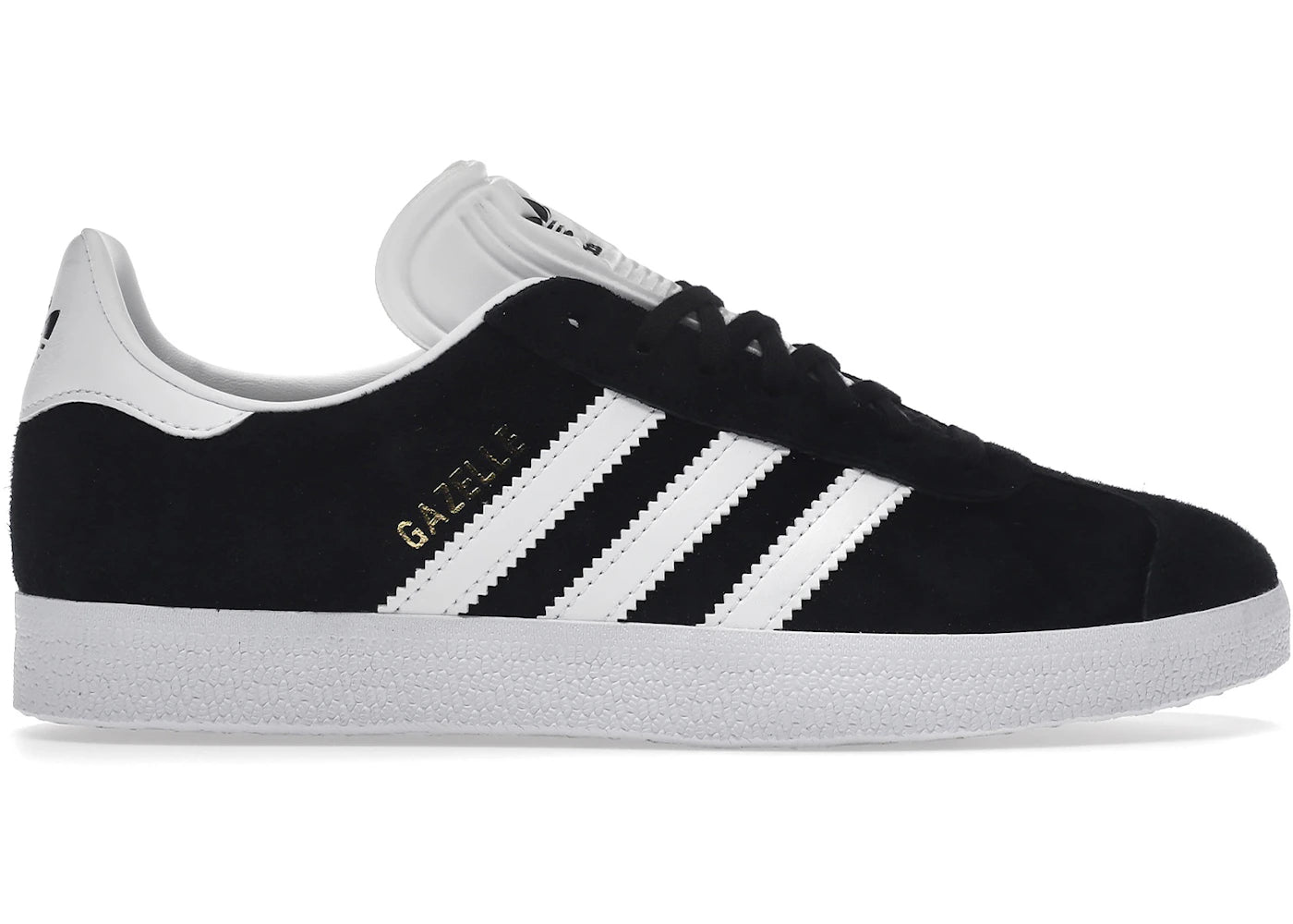 Adidas Gazelle Core Black Cloud White Gold