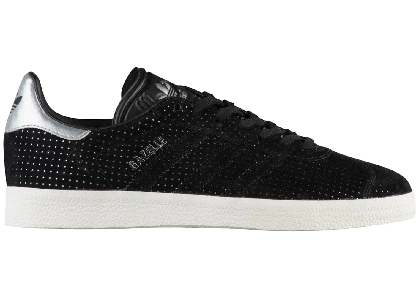 Adidas Gazelle Core Black Silver Metallic (Women'S)